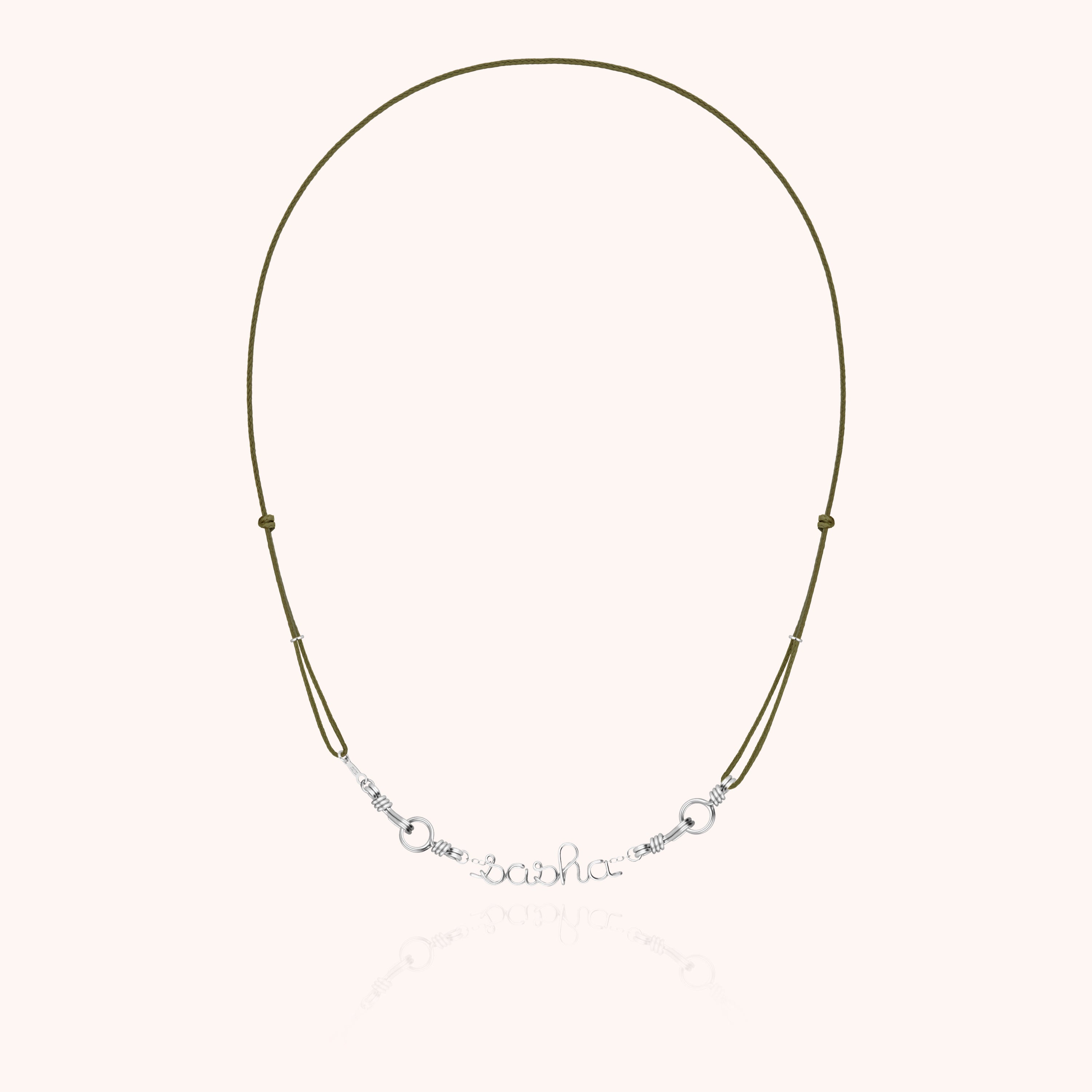 Collier Cordon Attache moi Personnalisé — bijou artisanal collier livraison express