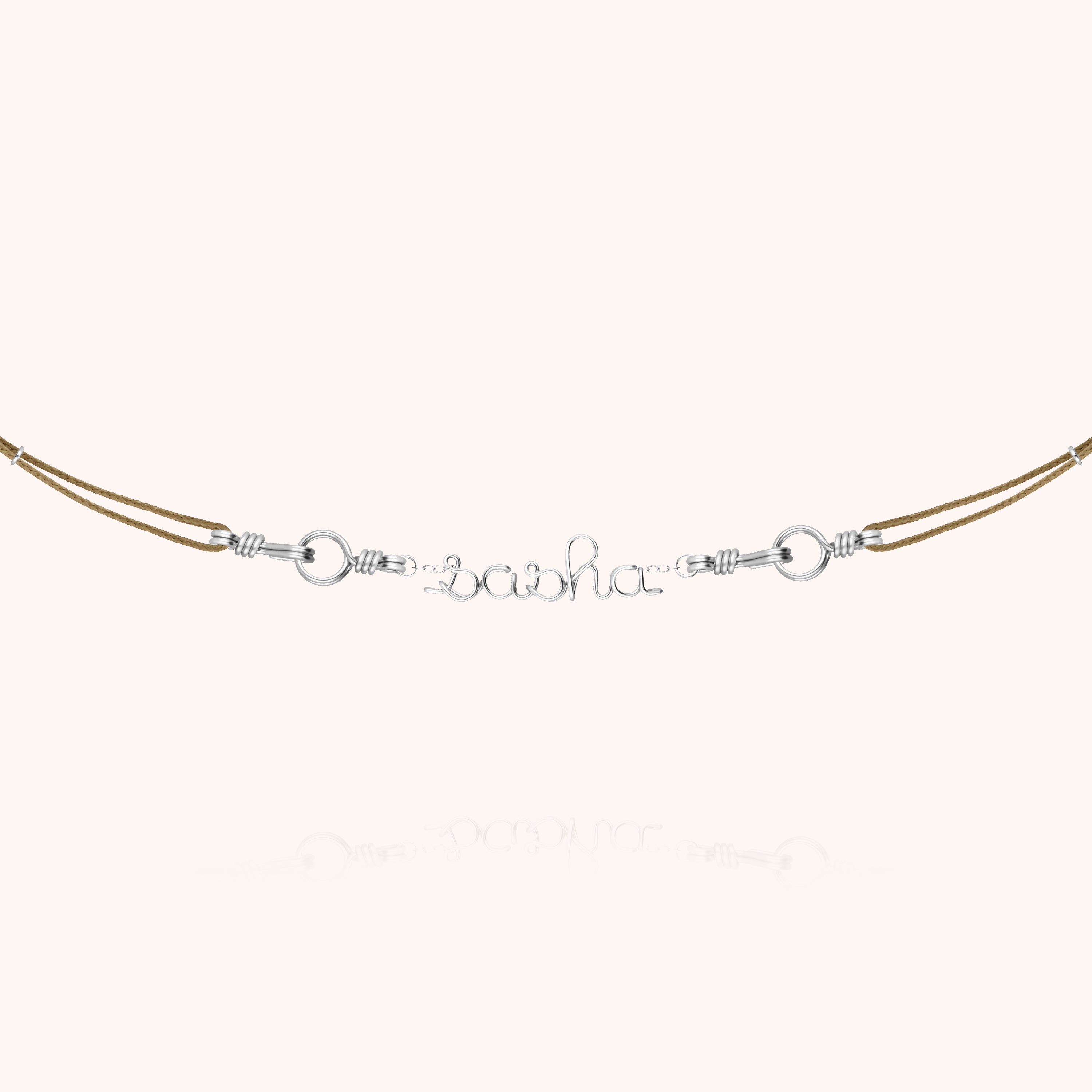 Collier Cordon Attache moi Personnalisé — cadeau de luxe fait main Paris