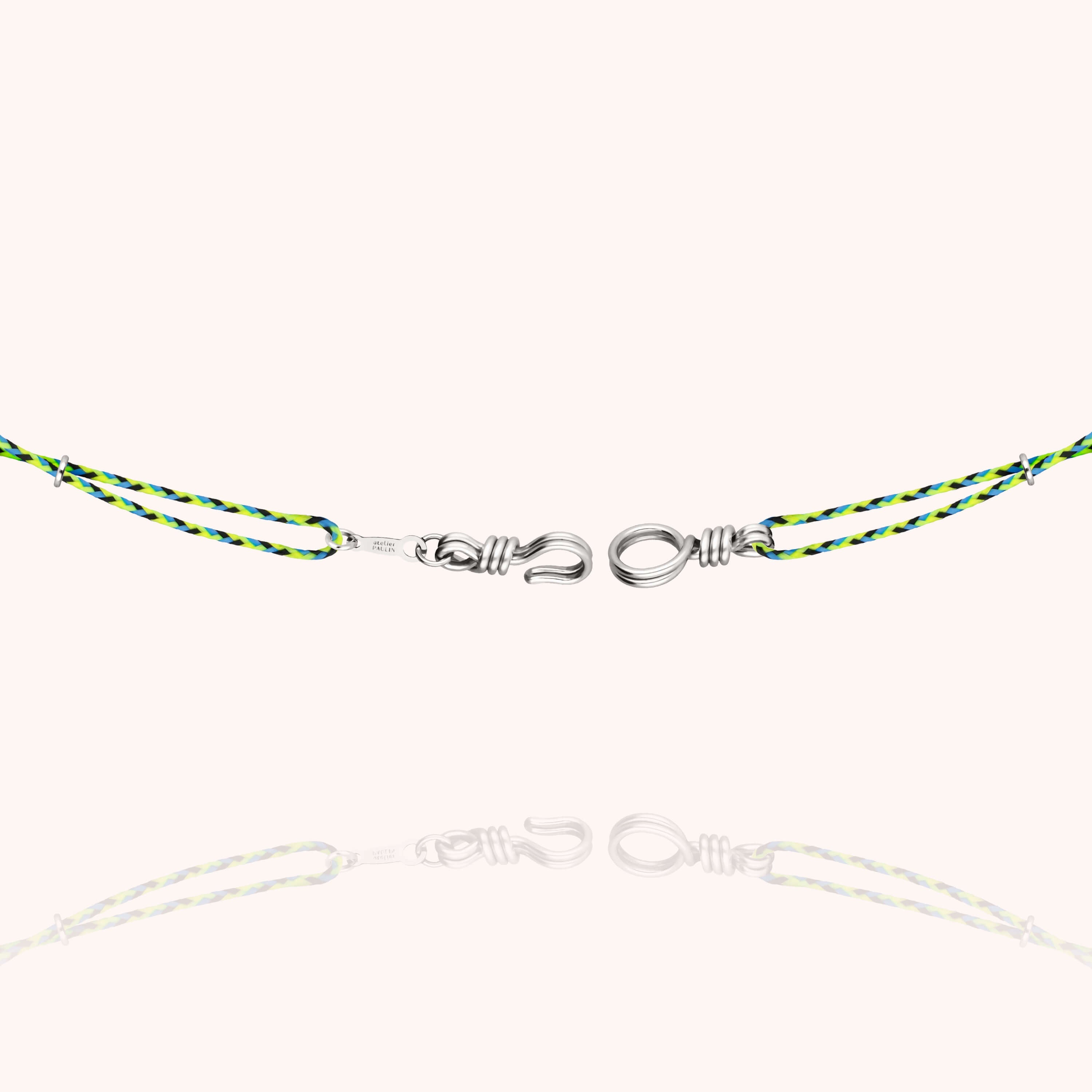 Collier Cordon Slim Knot Attache moi en argent sterling 925 — expédition sécurisée Paris