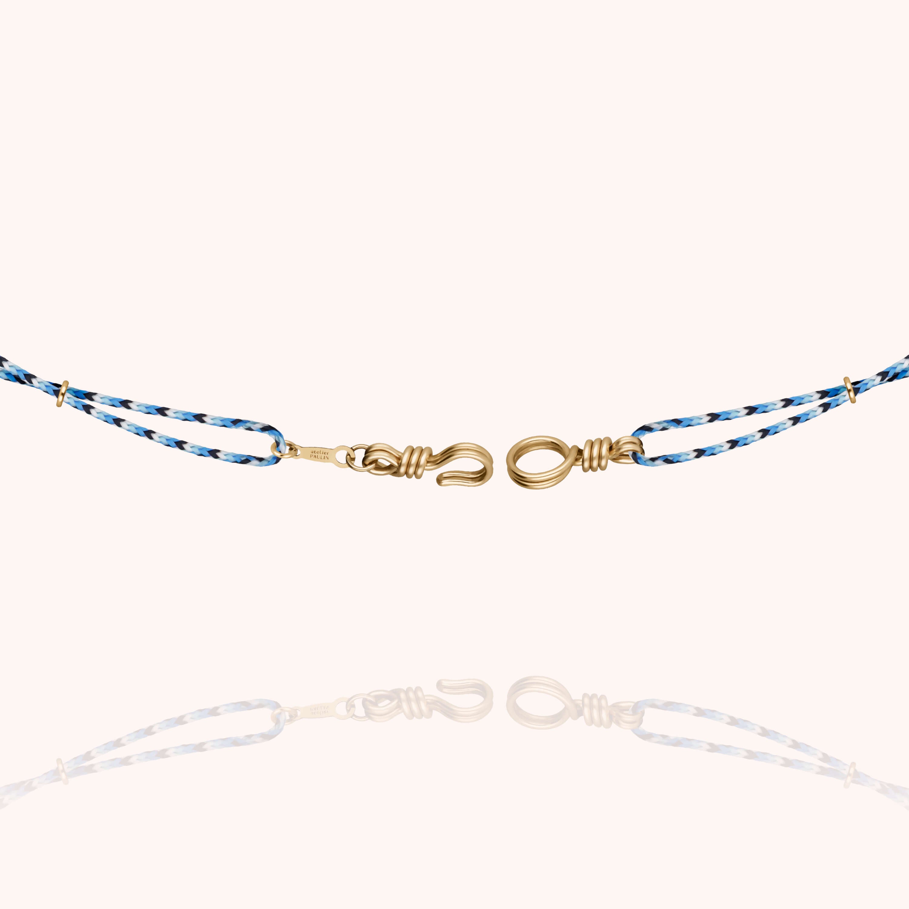 Attache moi Slim Knot Cord Necklace - 14k yellow gold filled