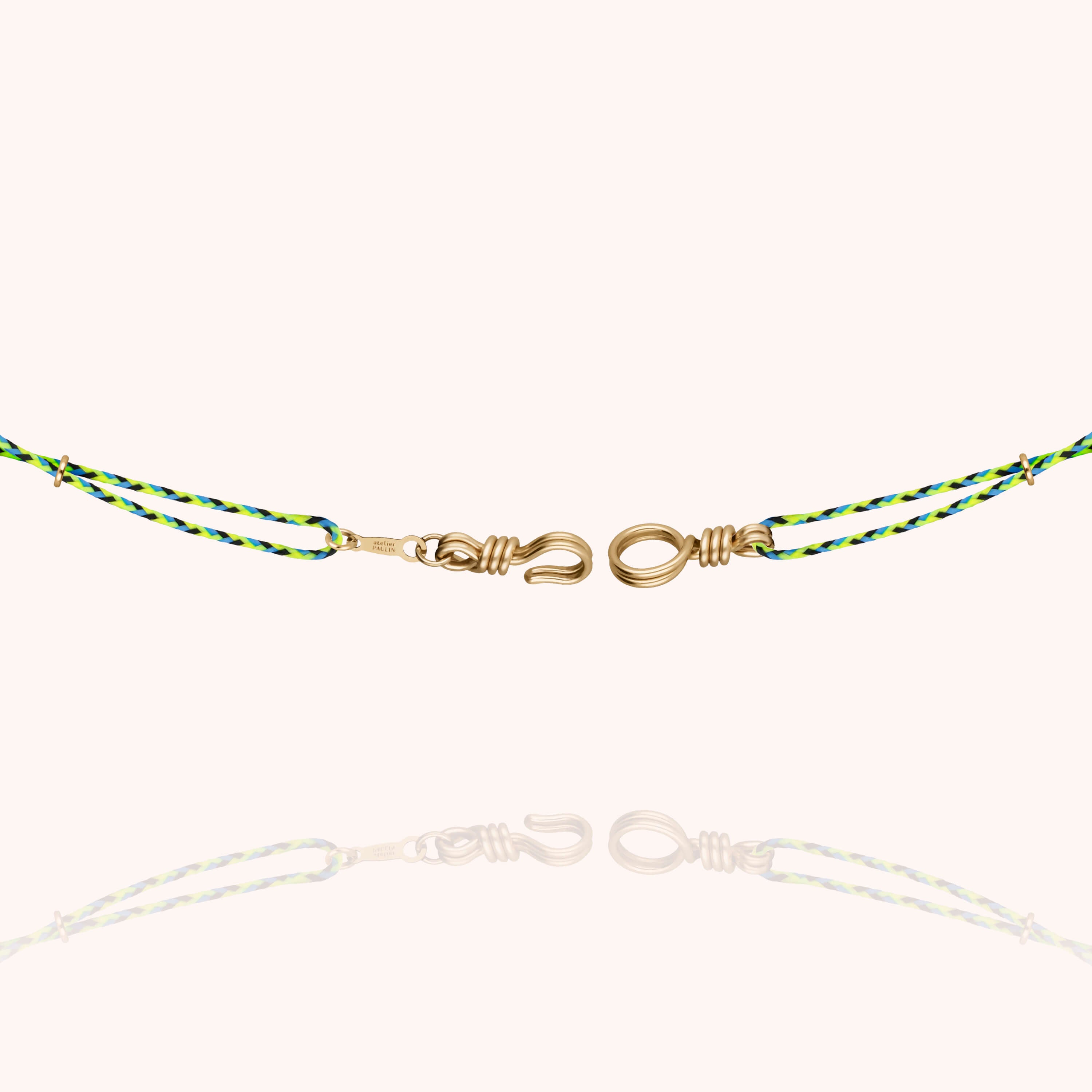 Attache moi Slim Knot Cord Necklace - 14k yellow gold filled