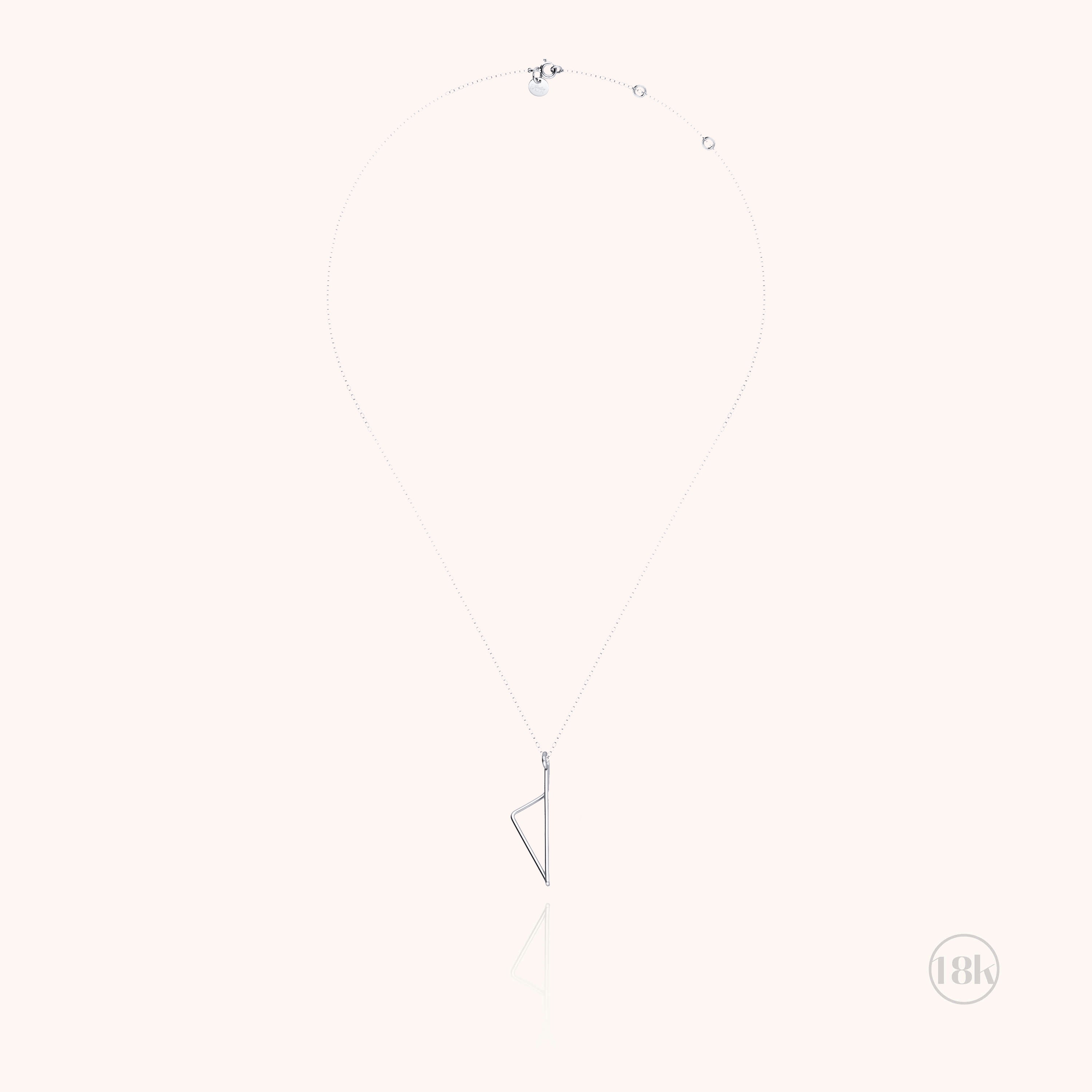 Collier Corsica - or blanc 750/1000