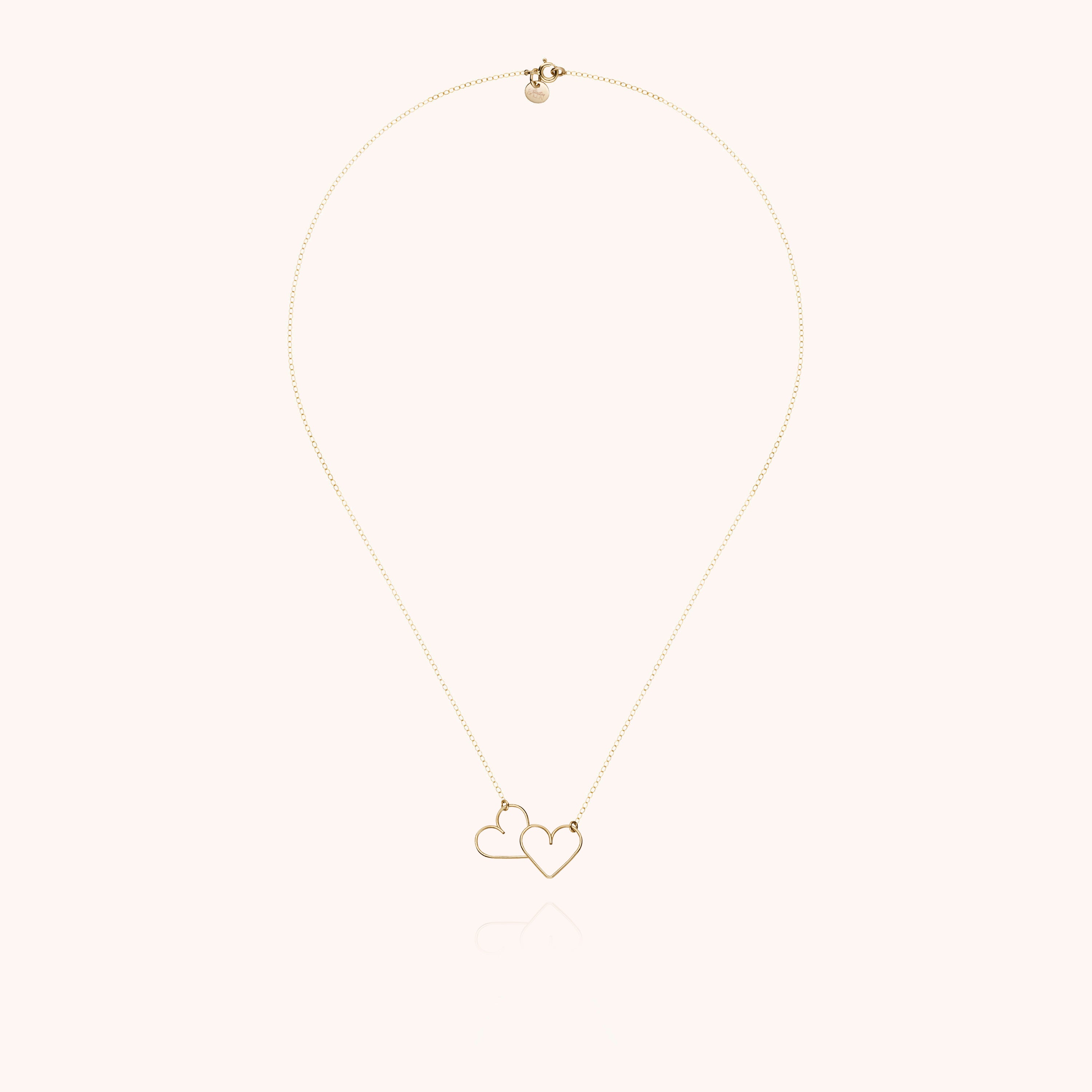 Collier Donne Moi Ton Cœur porté au cou — or jaune laminé expédition rapide et sécurisée