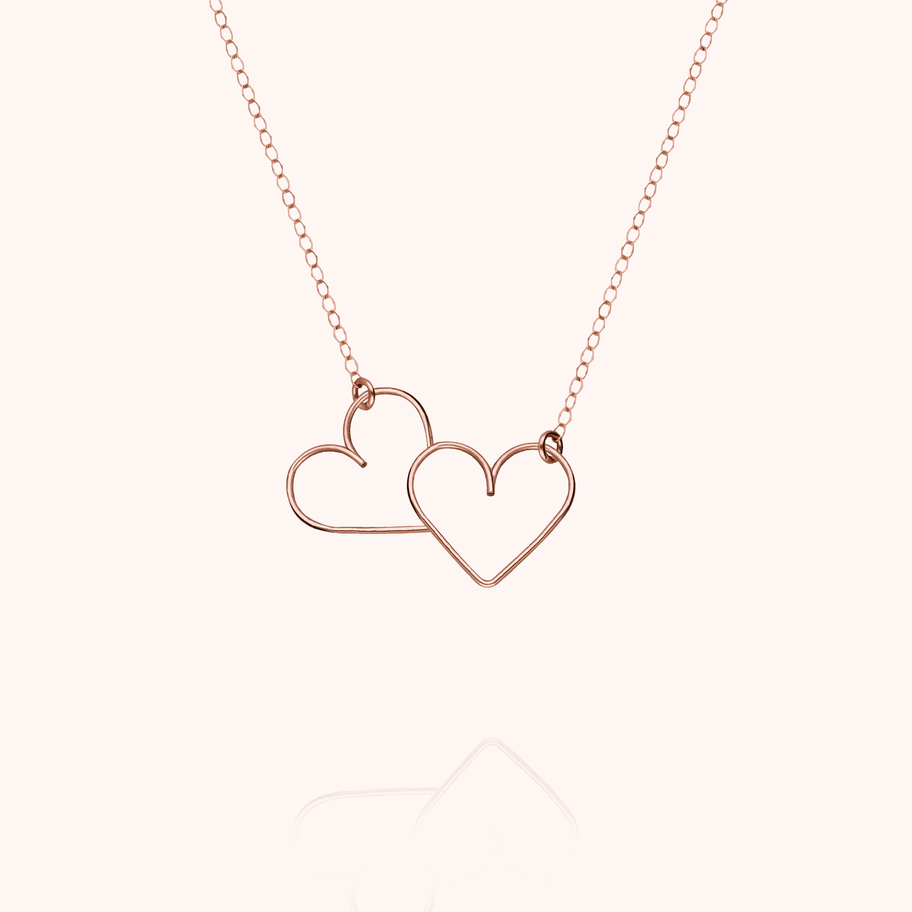 Give Me Your Heart Necklace - 14k rose gold filled
