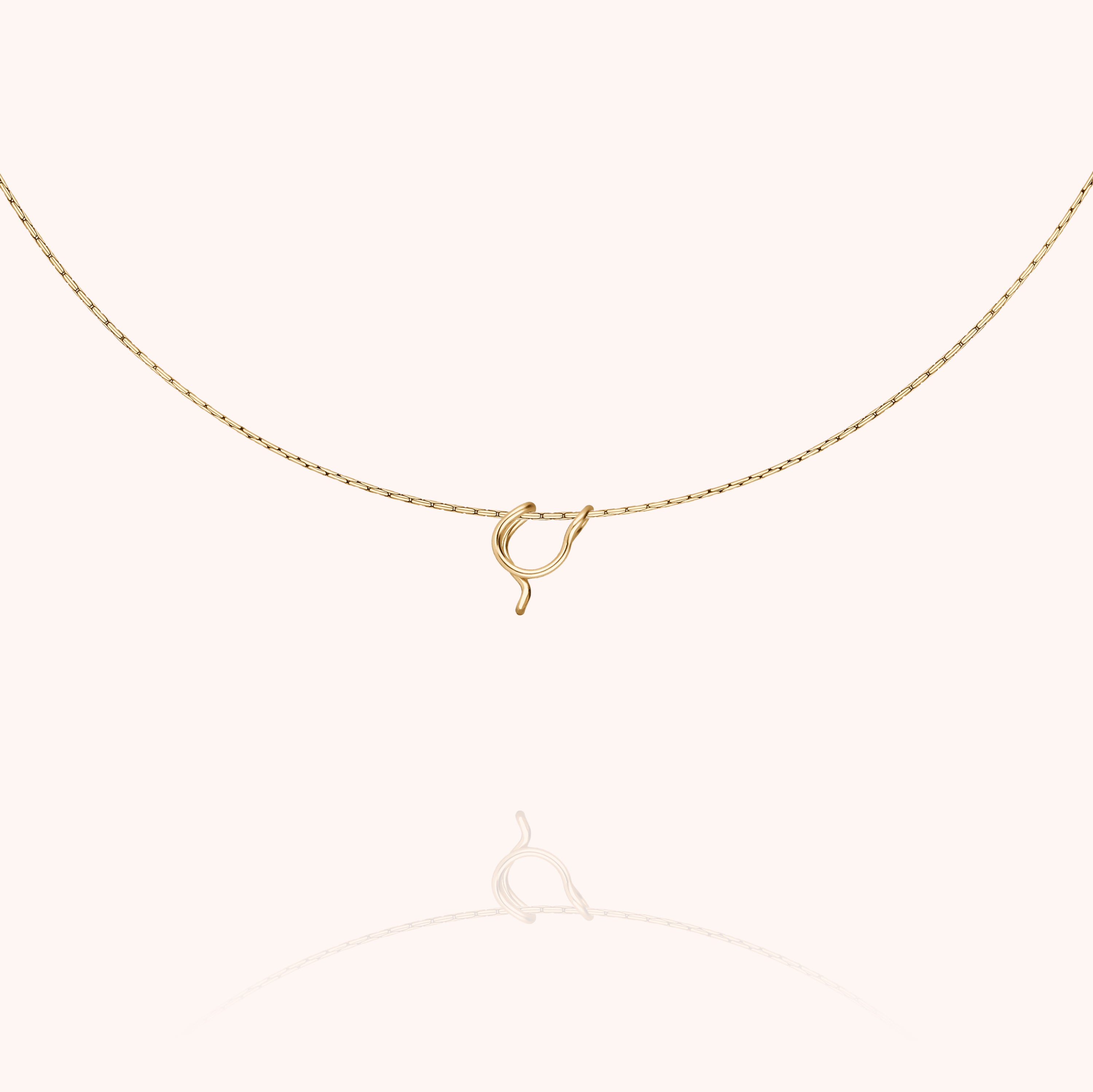 Collier Original Initiale en or jaune laminé — garantie à vie Atelier Paulin