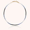14k yellow gold filled - blue sapphire 3