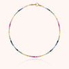14k yellow gold filled - rainbow sapphire 1