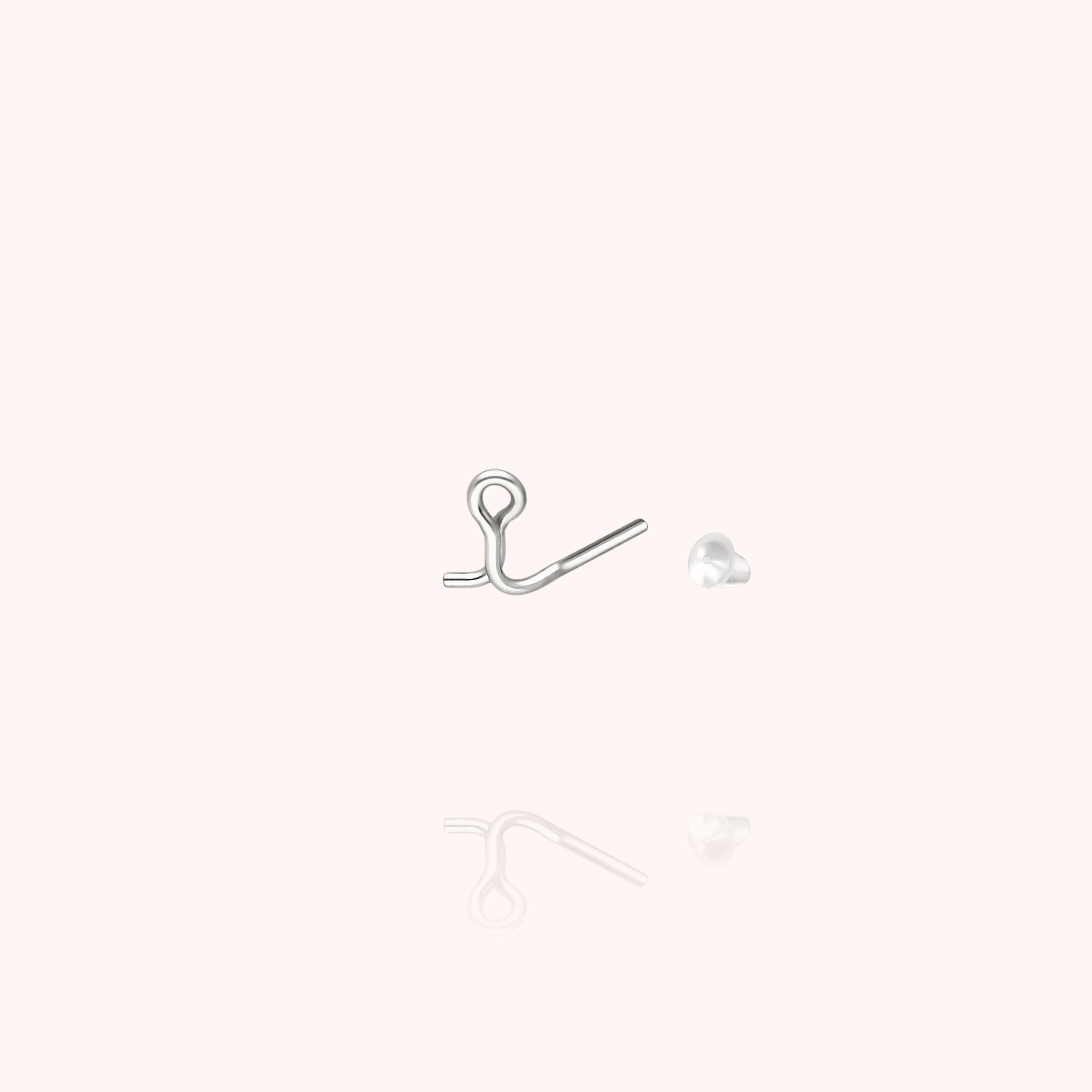 Puce d'Oreille Originale Initiale - argent