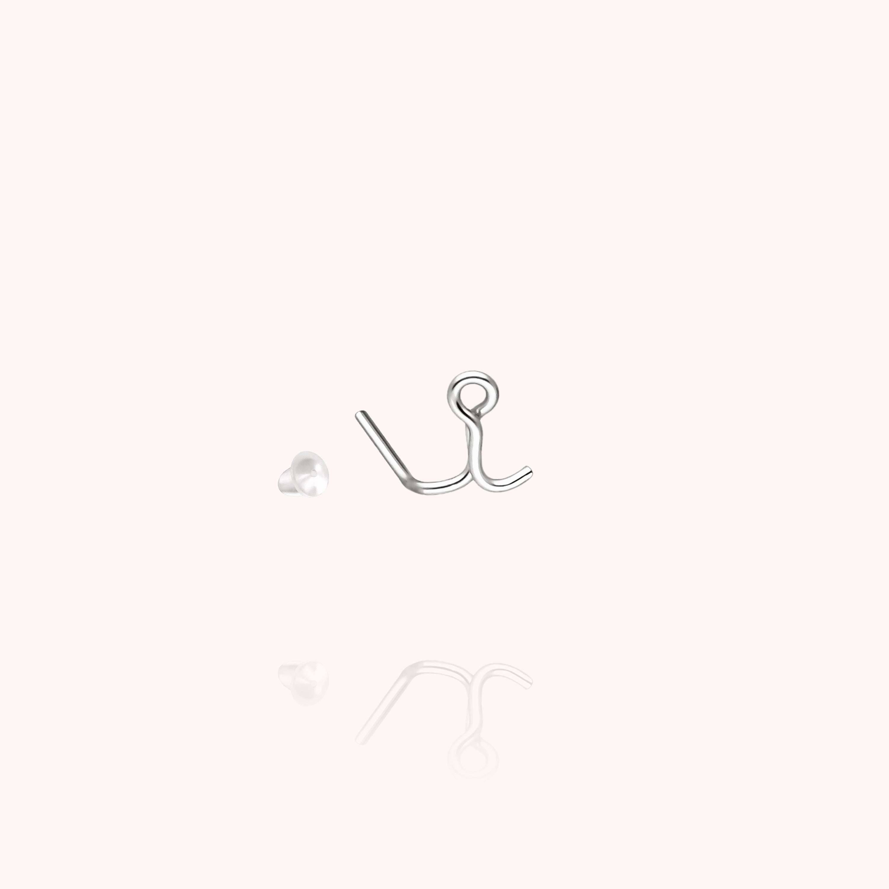 Puce d'Oreille Originale Initiale en argent sterling 925 — boucles d'oreilles personnalisable Atelier Paulin