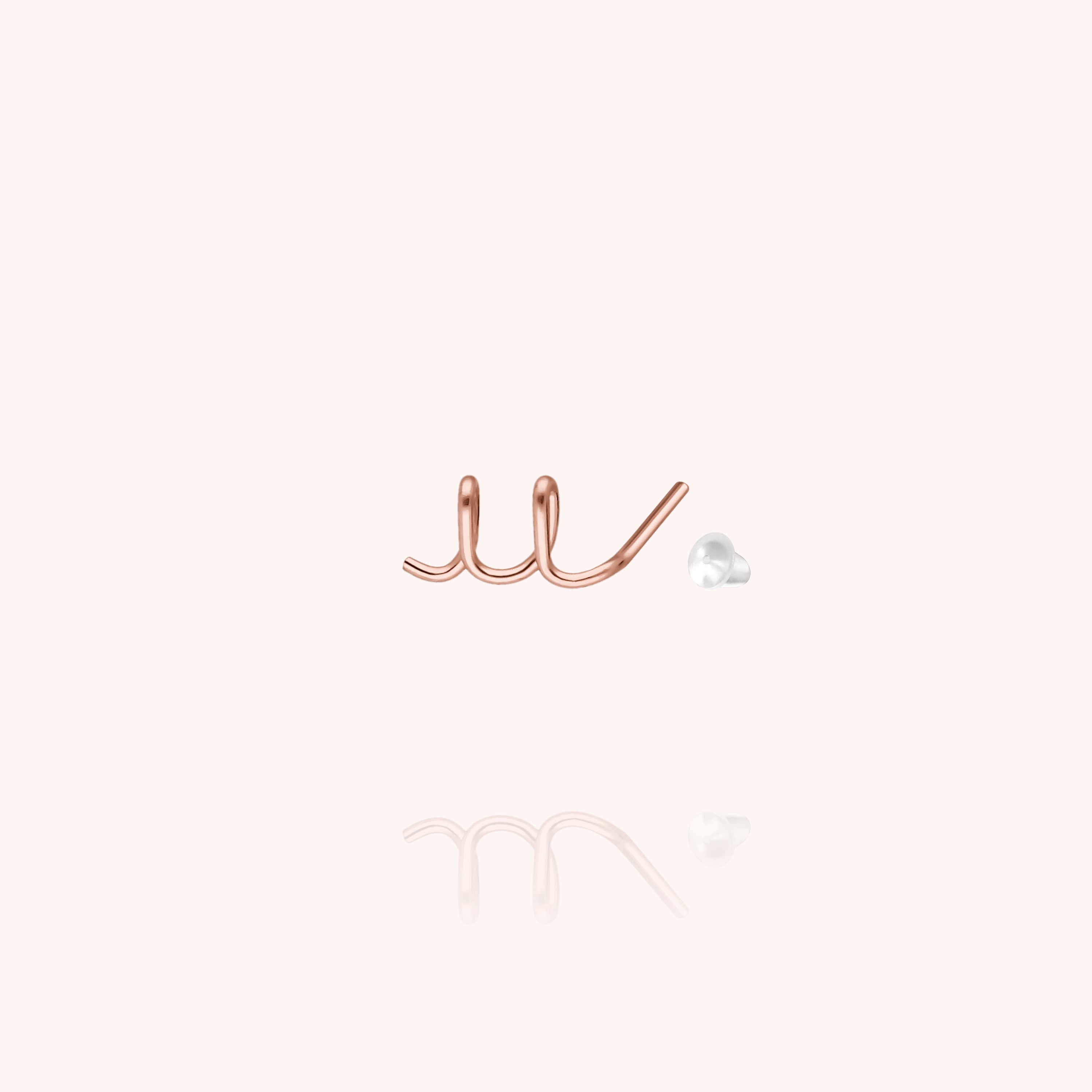 Puce d'Oreille Originale Initiale — bijou artisanal boucles d'oreilles livraison express