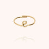 14k yellow gold filled - E 7