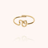 14k yellow gold filled - V 24