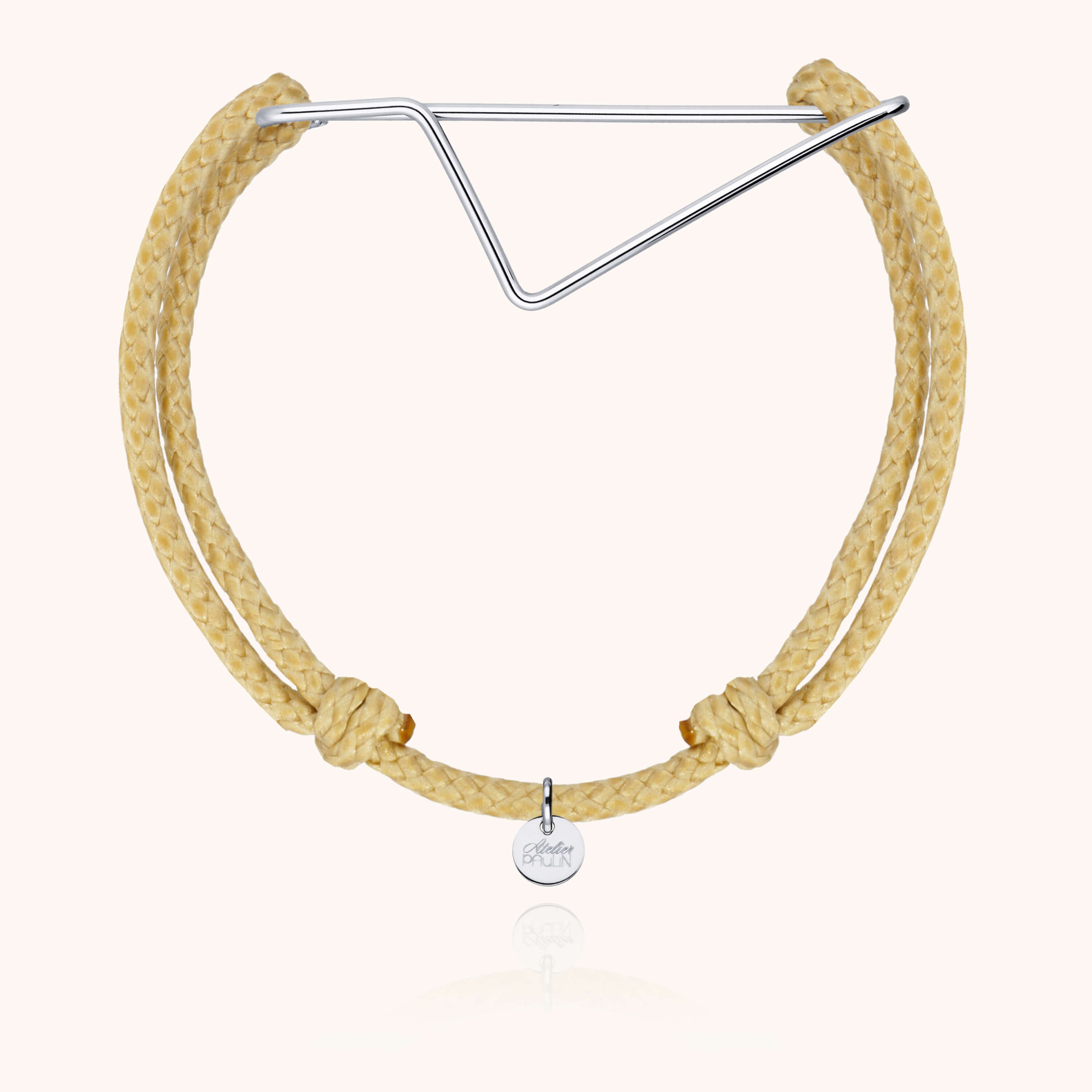 Bracelet cordon minimaliste masculin gold filled 14k quotidien homme Atelier Paulin - or jaune laminé