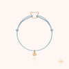 18k yellow gold - light blue 3