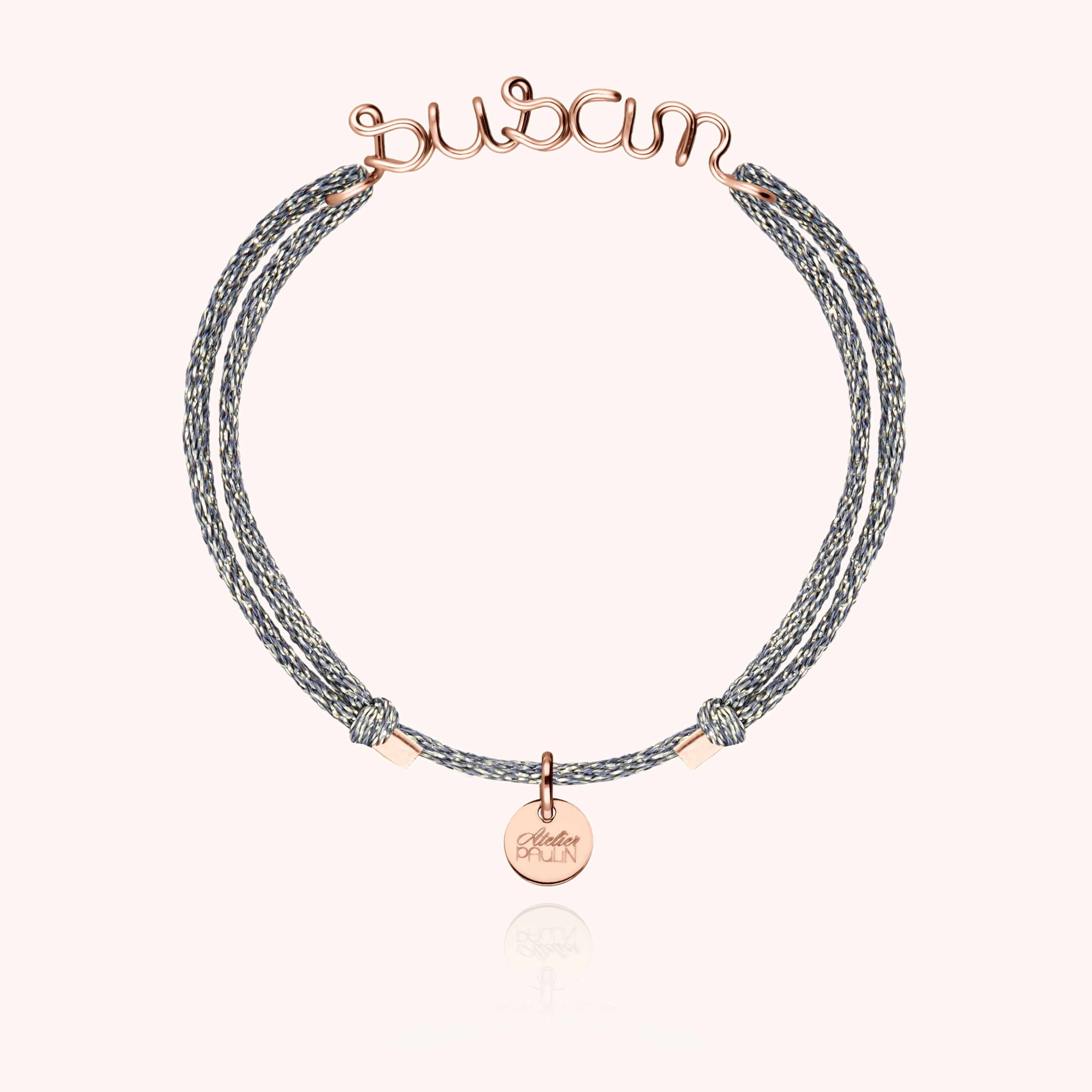 Bracelet cordon minimaliste gold filled 14k cadeau élégant Atelier Paulin - or jaune laminé -