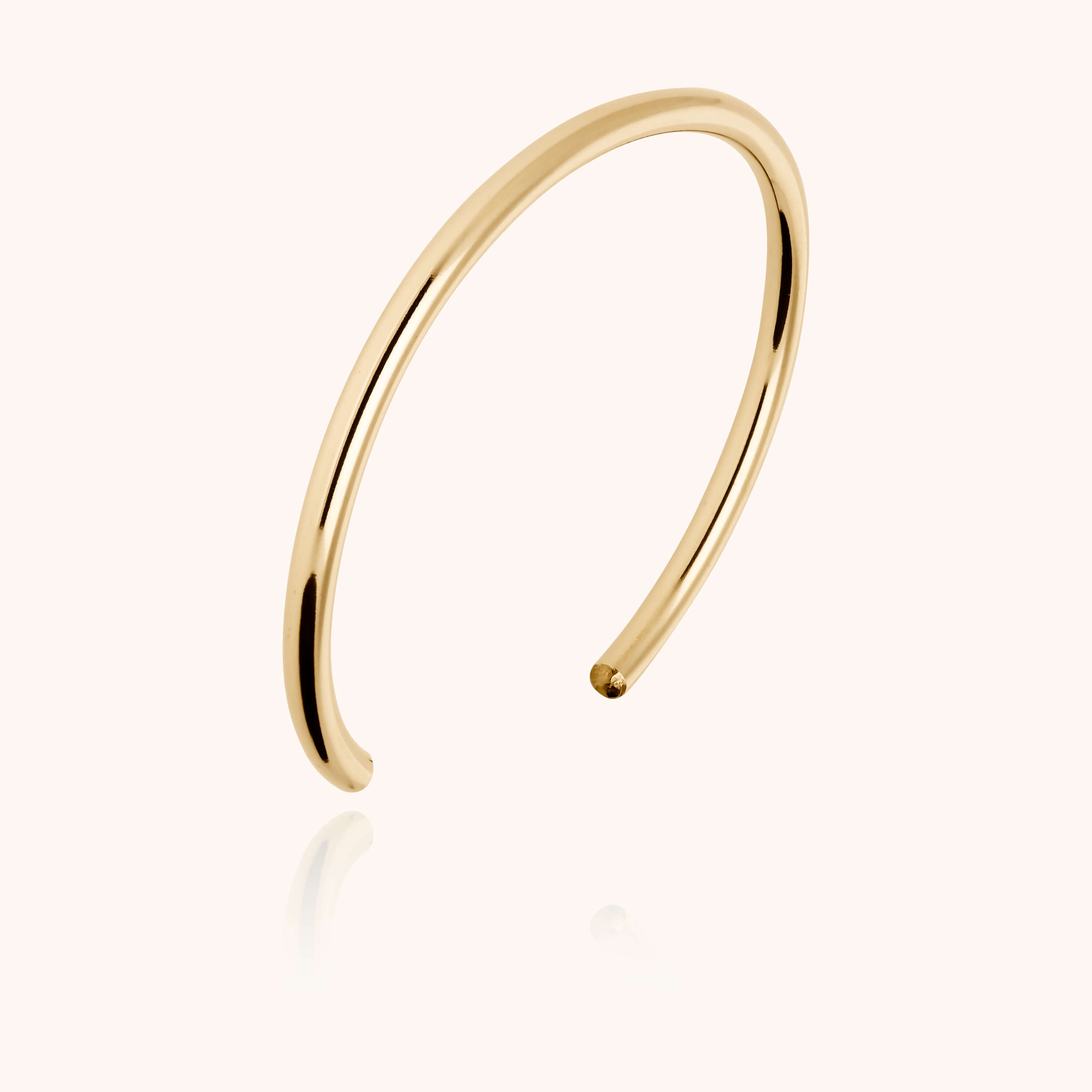 Bracelet O Cube - or jaune laminé initiale gold filled 14k Atelier Paulin