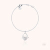 18k white gold - hand of Fatma 12