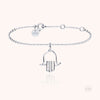 18k white gold - hand of Fatma 11