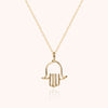 14k yellow gold filled - hand of Fatma 1