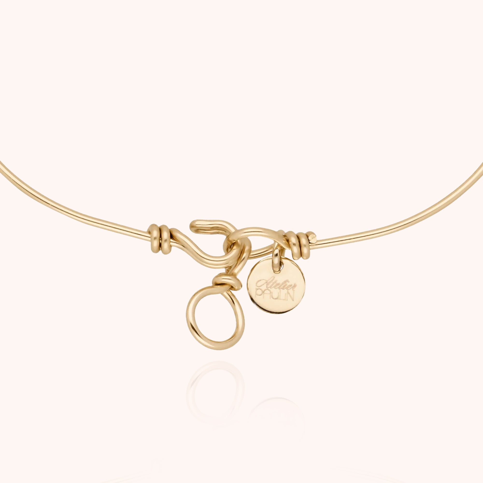 Bracelet Original Love - or jaune laminé