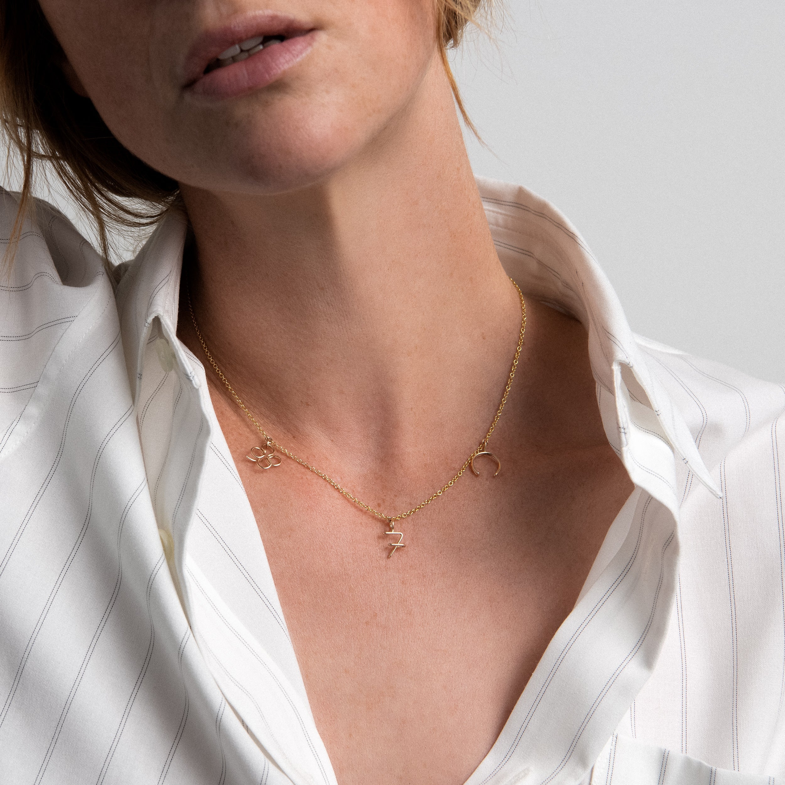 Collier Charms Wish Me Luck — cadeau unique et personnalisé