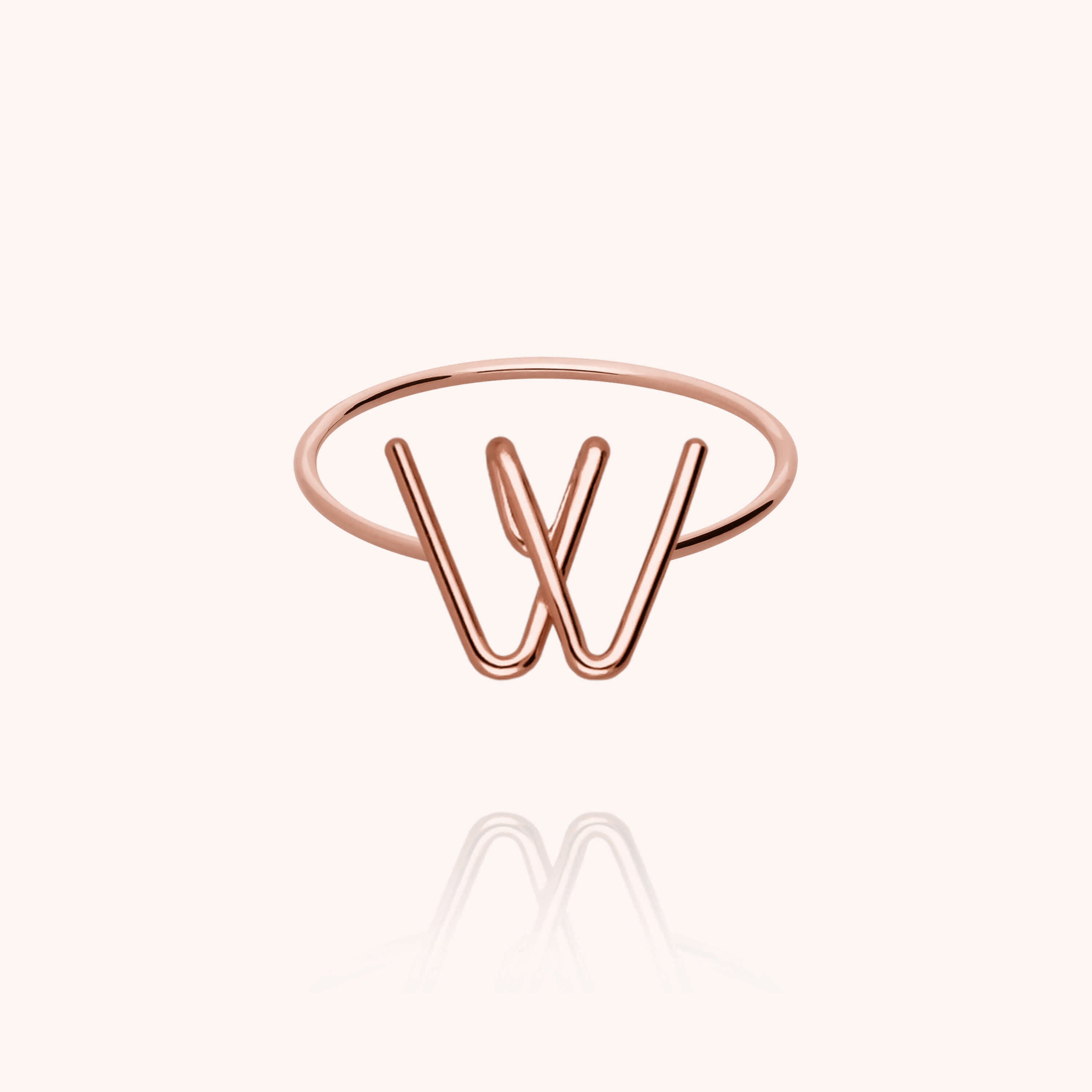 Bague Capitale Initiale — cadeau de luxe fait main Paris