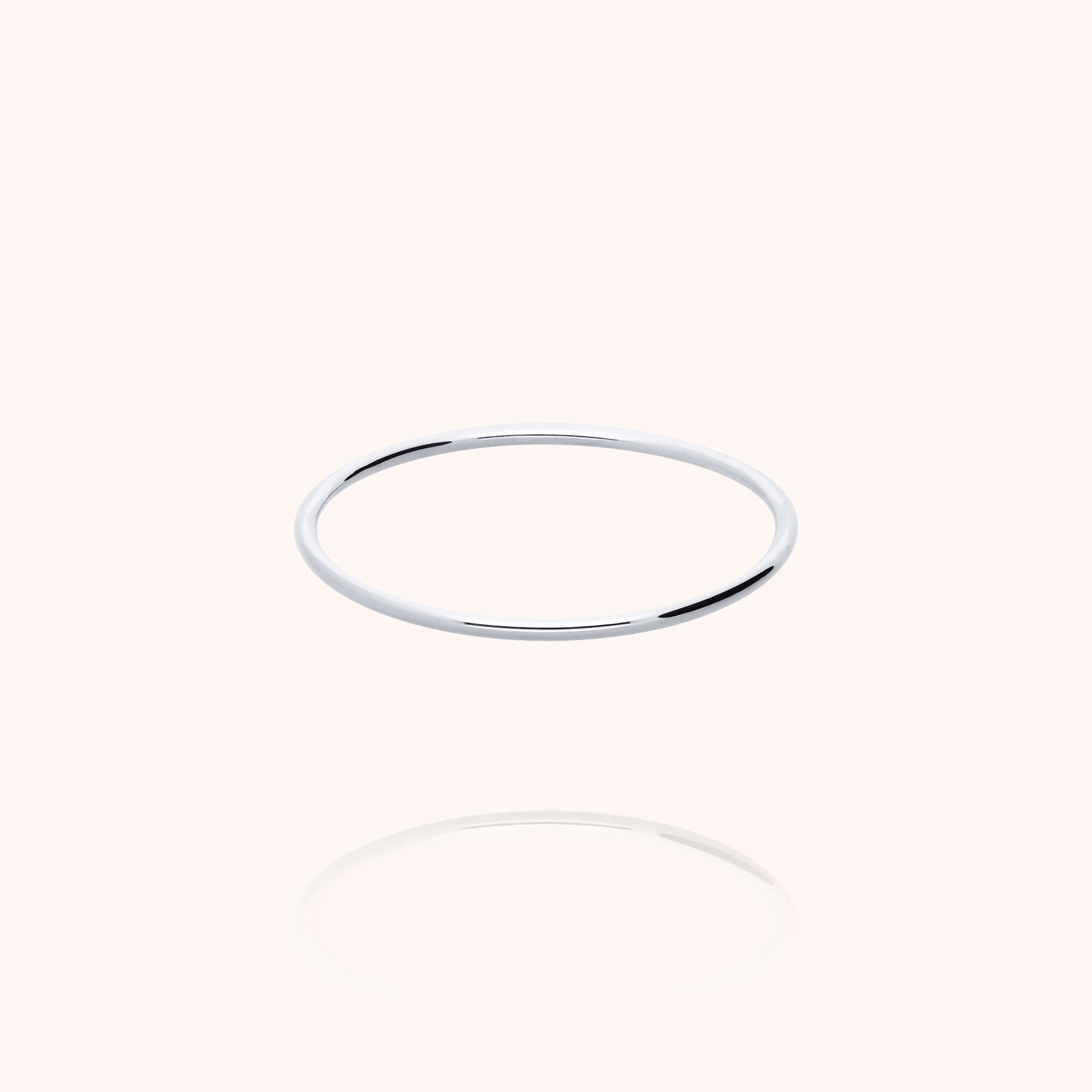 Bague Héra Pure n°2 en or blanc 18K — bijou fait main Atelier Paulin