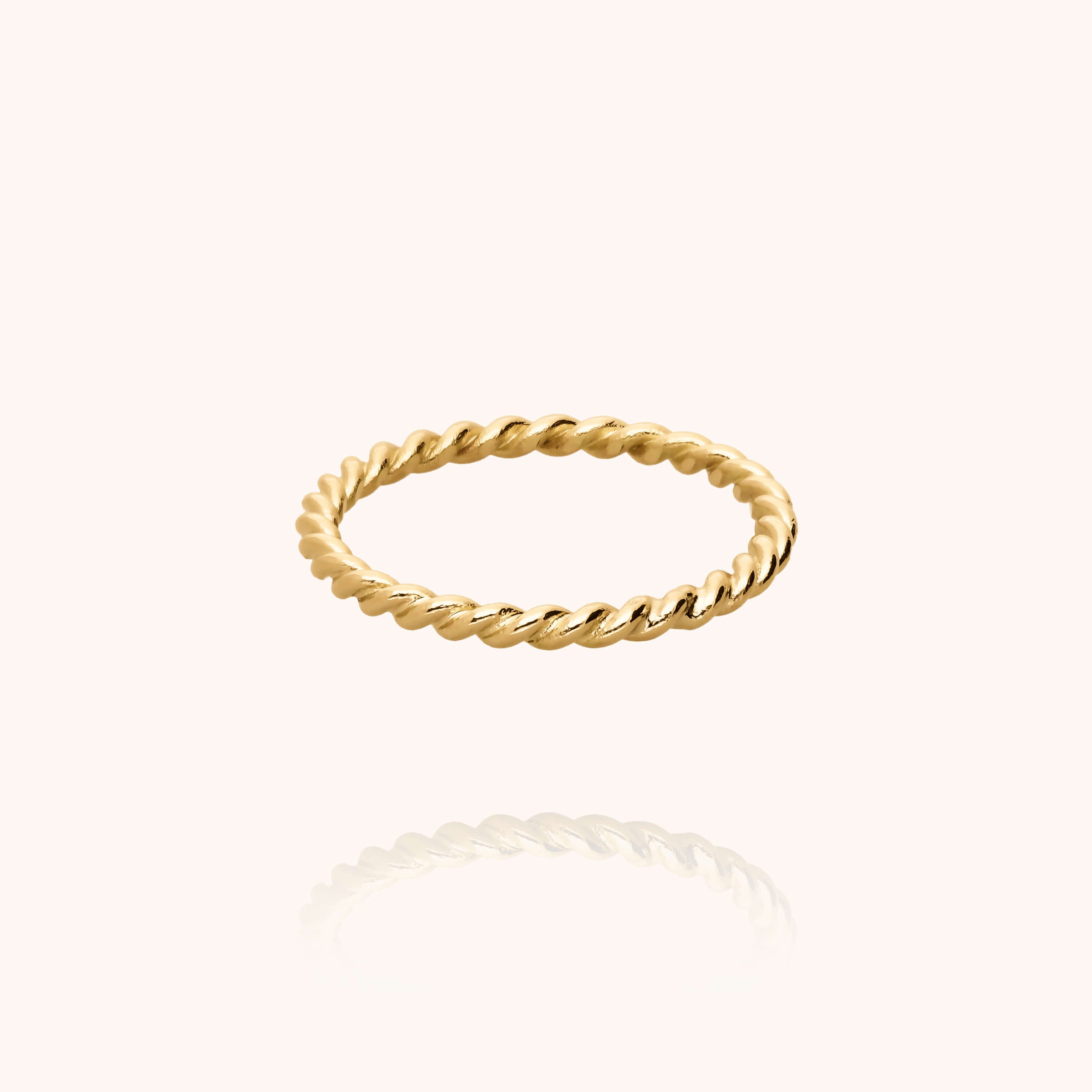 Bague Héra Torsadée n°3 - or jaune 750/1000 initiale personnalisée Atelier Paulin