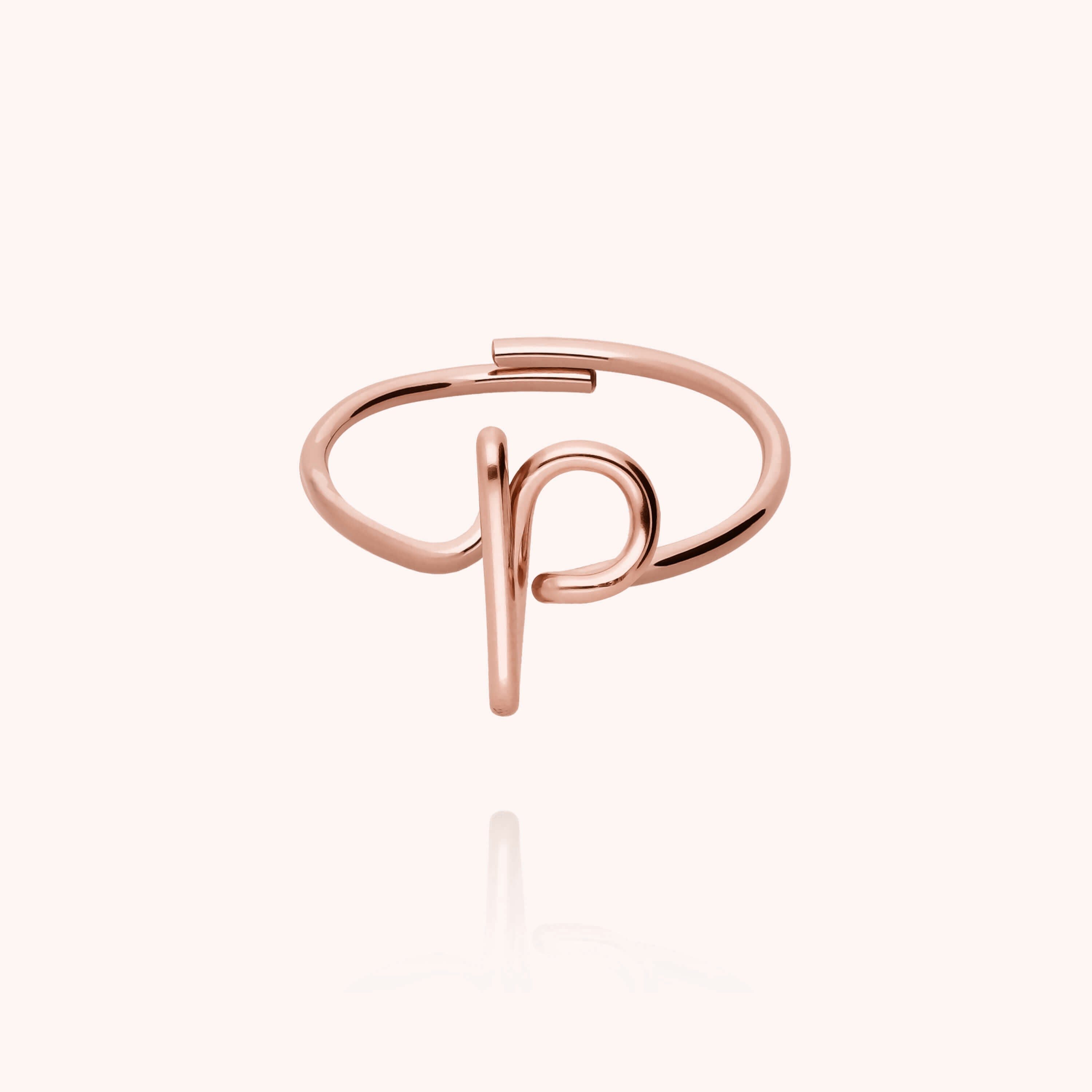 Bague Originale Initiale — cadeau de luxe fait main Paris