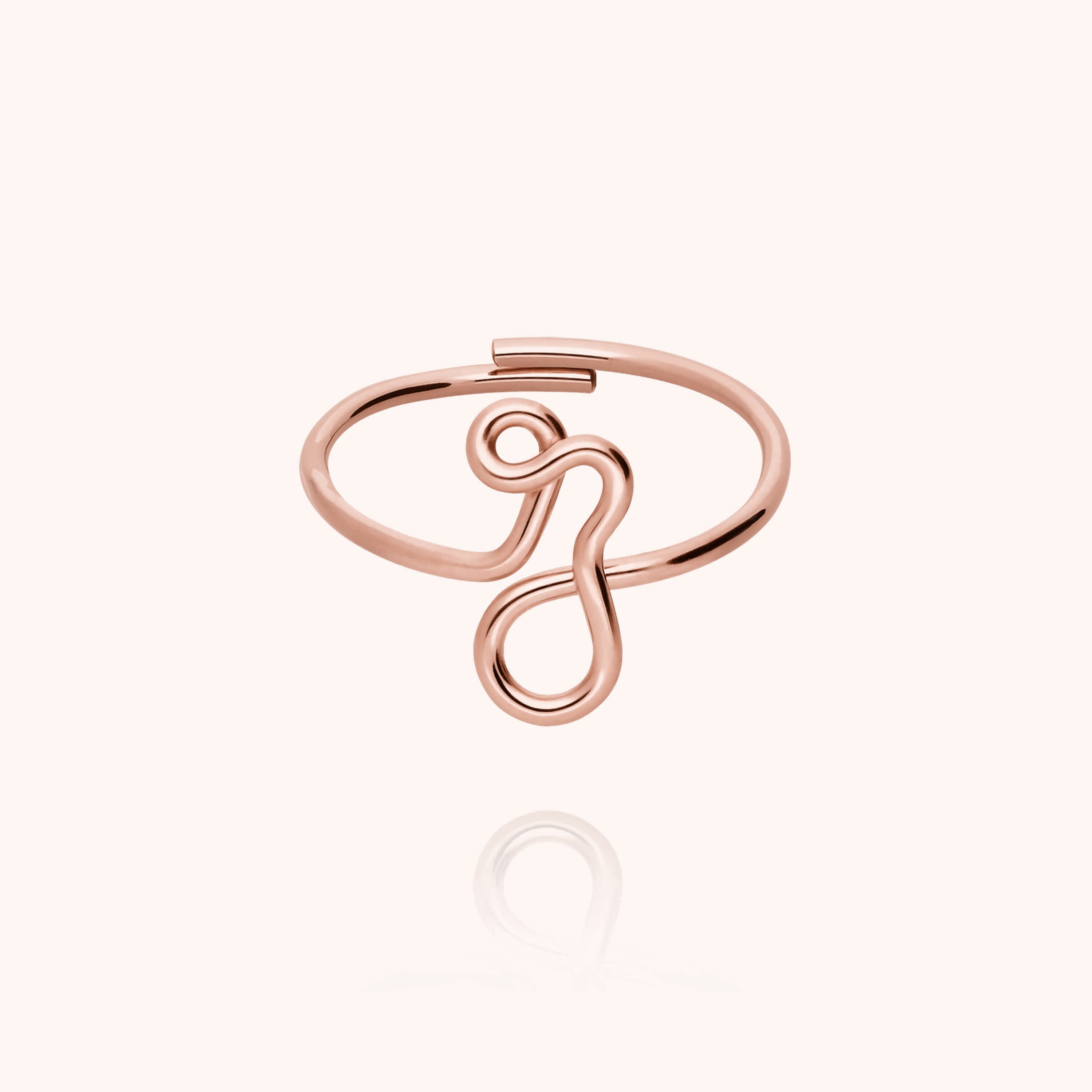 Bague Originale Initiale — cadeau de luxe fait main Paris