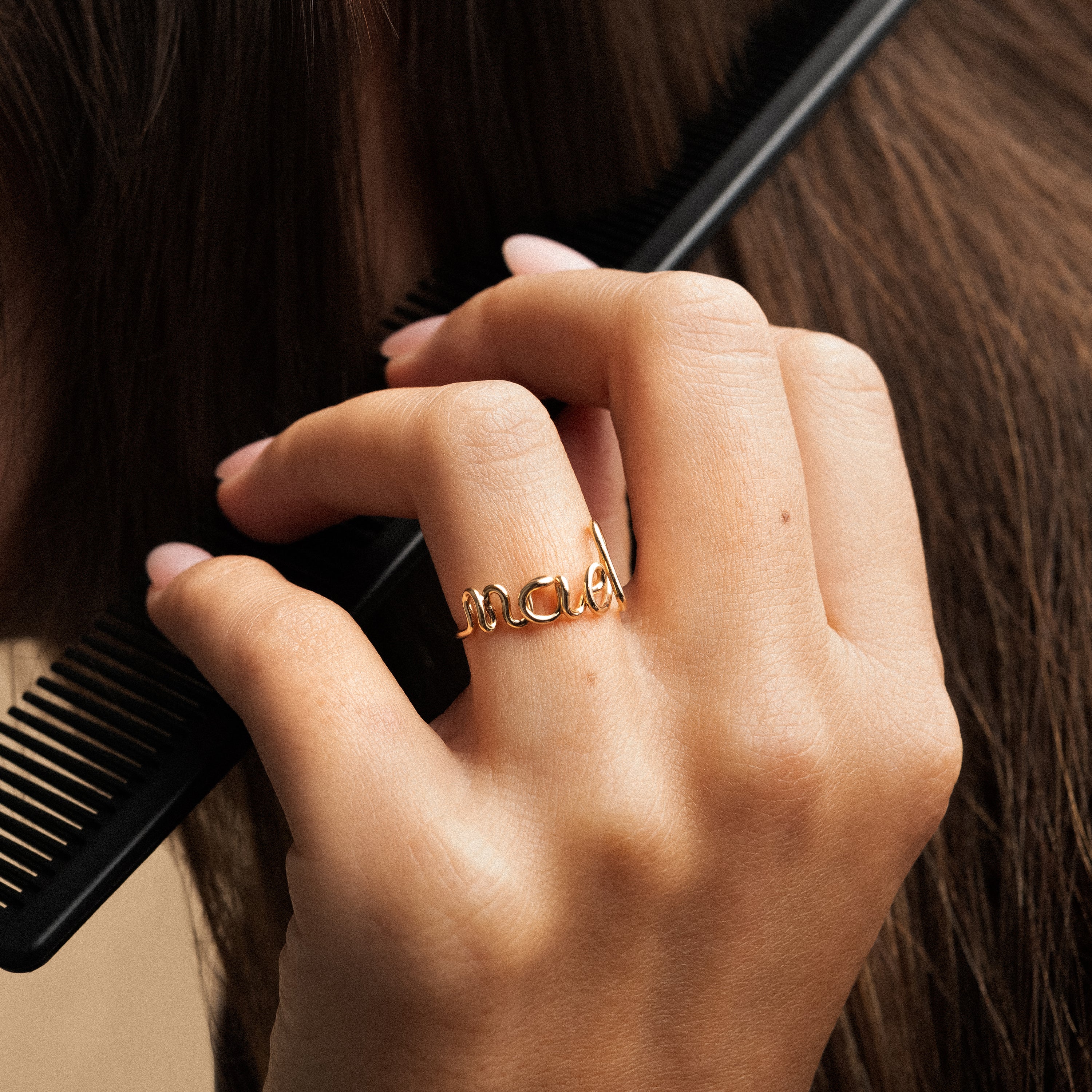 Original Personalized Ring - 14k yellow gold filled