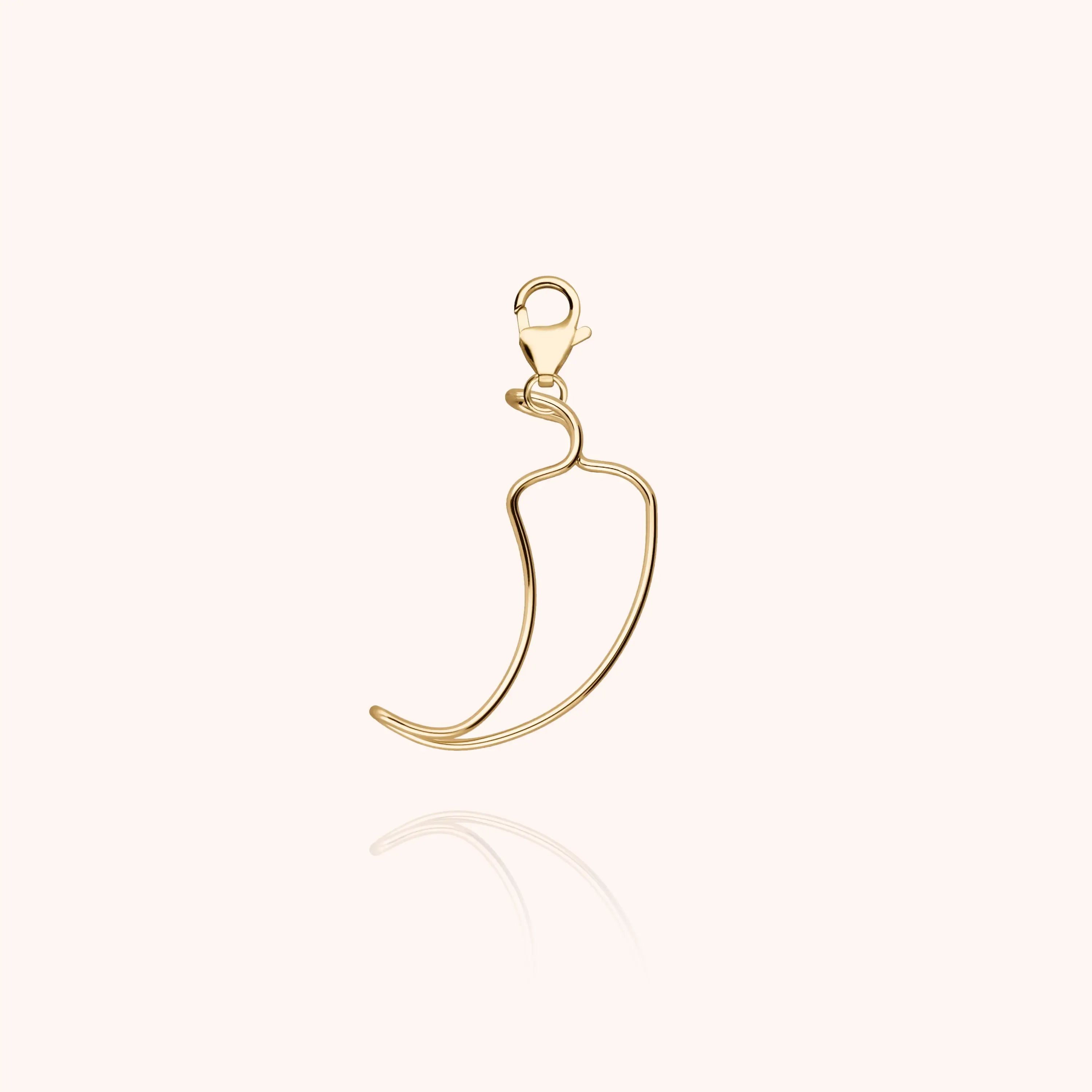 Big Locket Charms Chili Vibes initiale Atelier Paulin