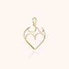Heart on Fire Big Locket Charms 1