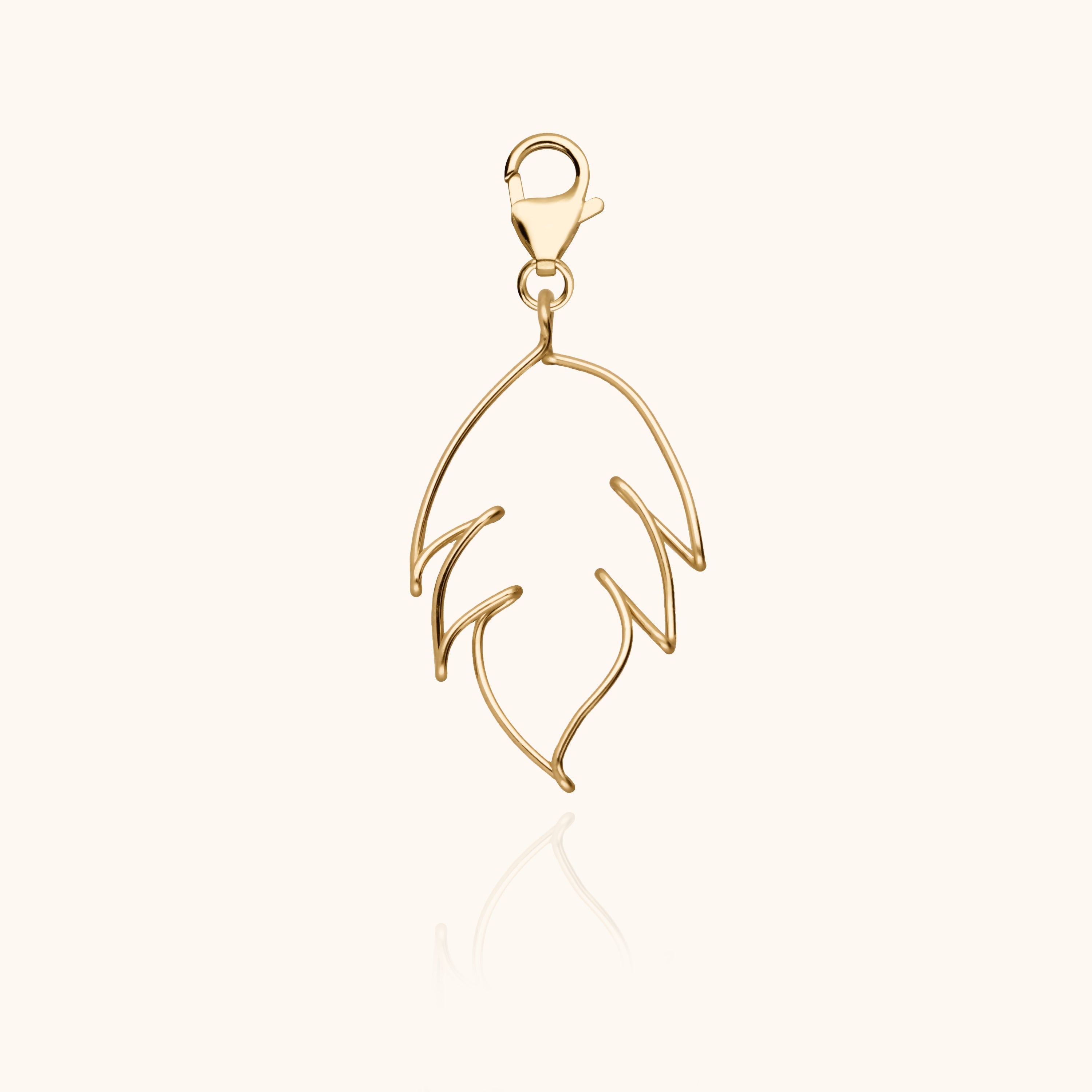 Big Locket Charms Leaf — bijou artisanal fait main