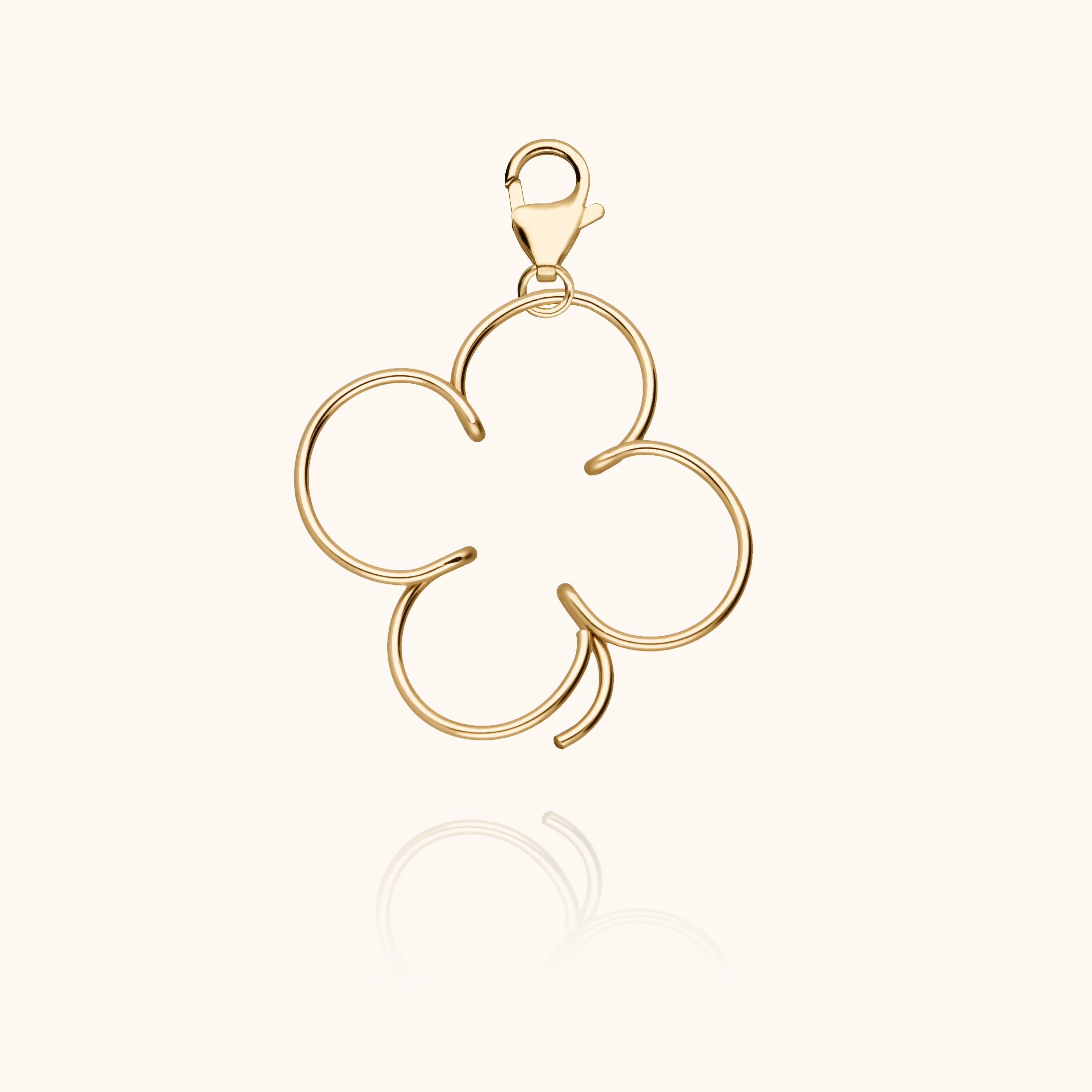 Big Locket Lucky Charms - trèfle — bijou fait main Atelier Paulin