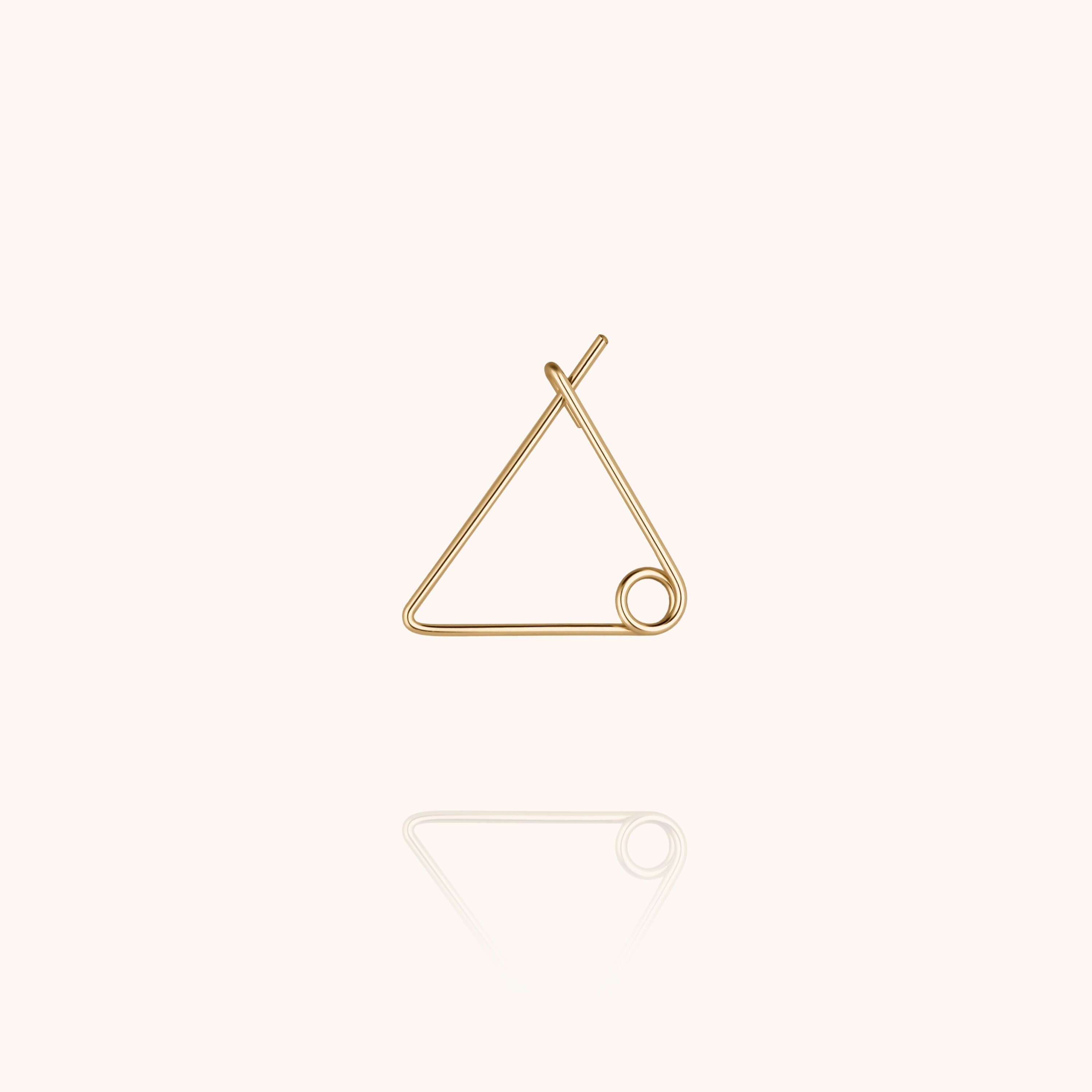 Boucle d'Oreille Homme Eddy Individuelle — bijou fait main Atelier Paulin