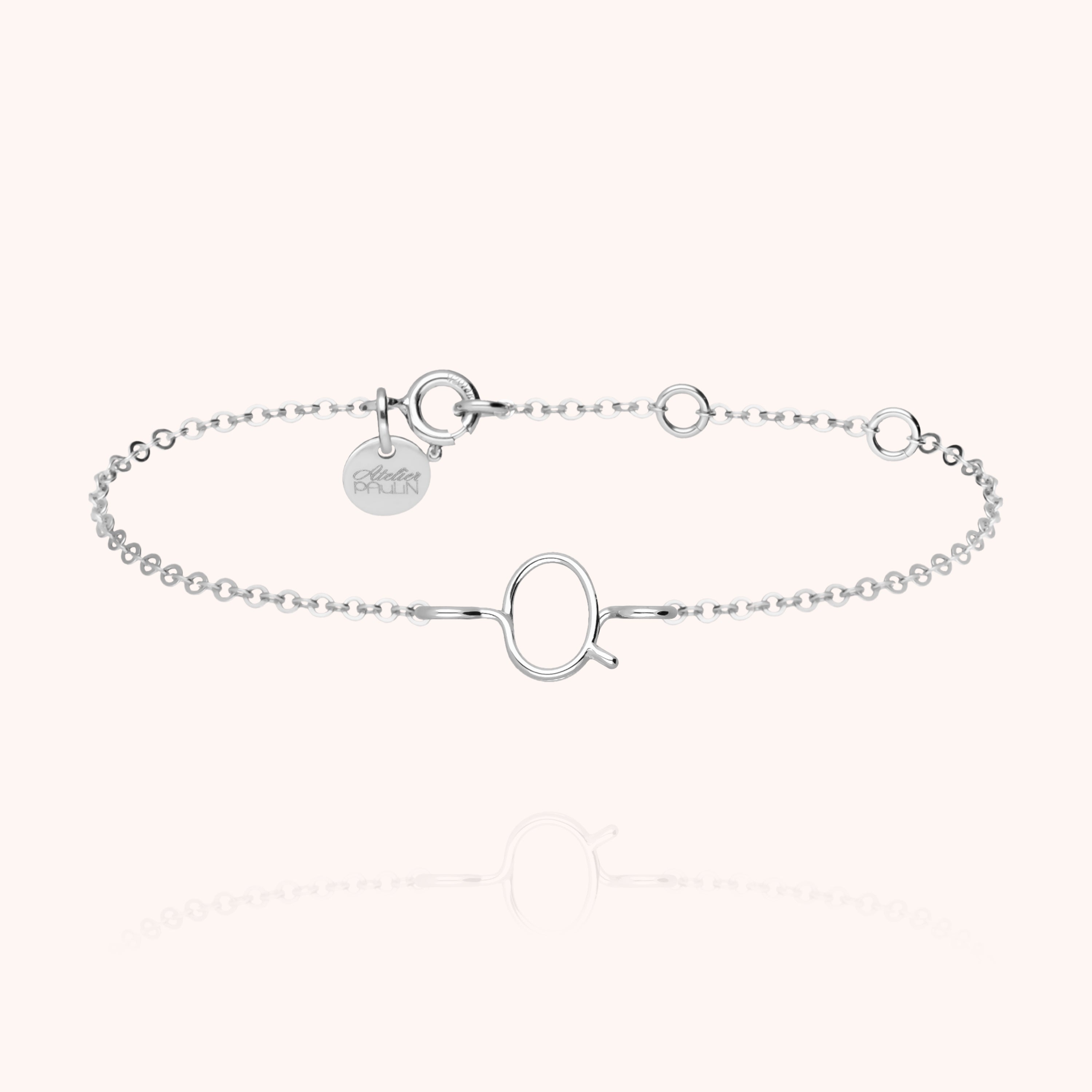 Bracelet Chaîne Initiale — cadeau de luxe fait main Paris