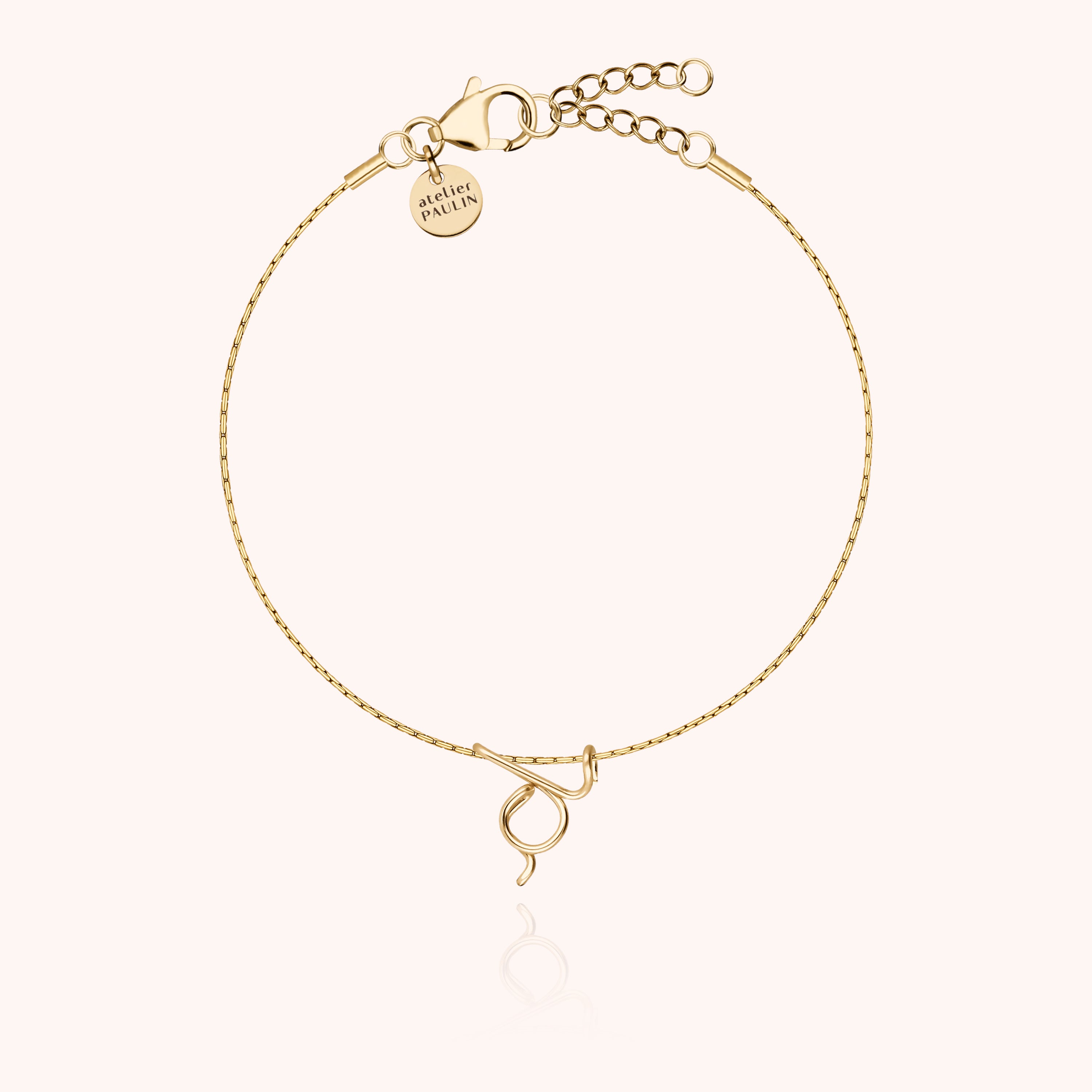 Original Initiale Chain Bracelet - 14k yellow gold filled