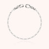 Attache moi Rectangle Chain Bracelet - silver 3