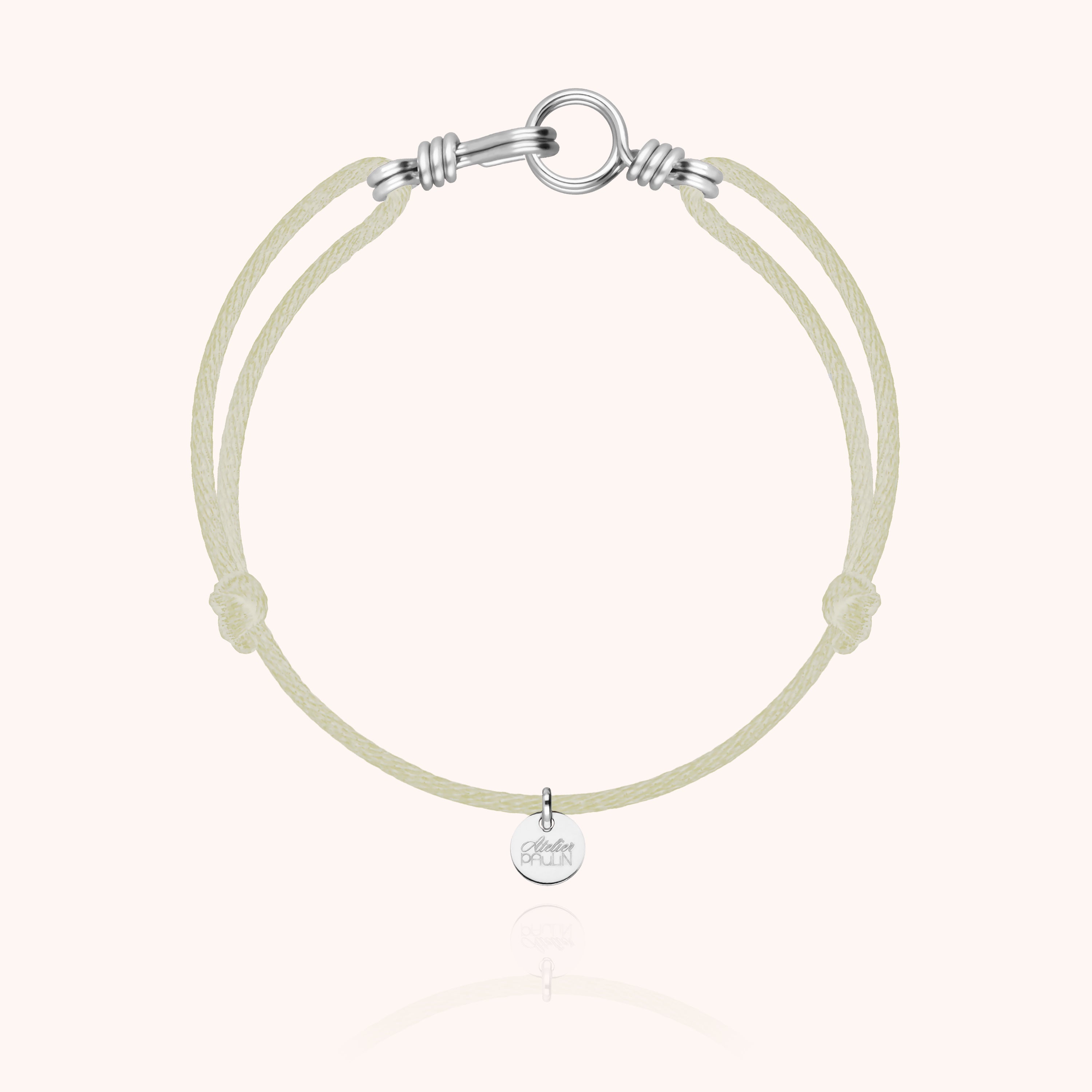 Bracelet cordon quotidien homme argent 925 cadeau élégant homme Atelier Paulin - argent sterling -