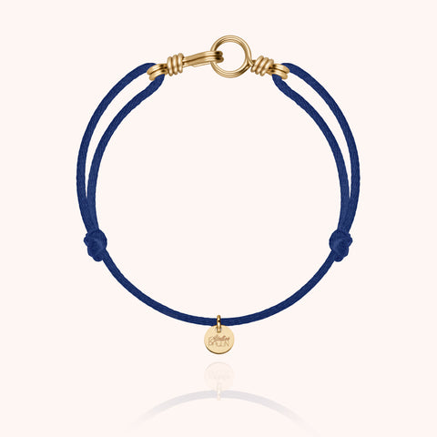 14k yellow gold filled - night blue