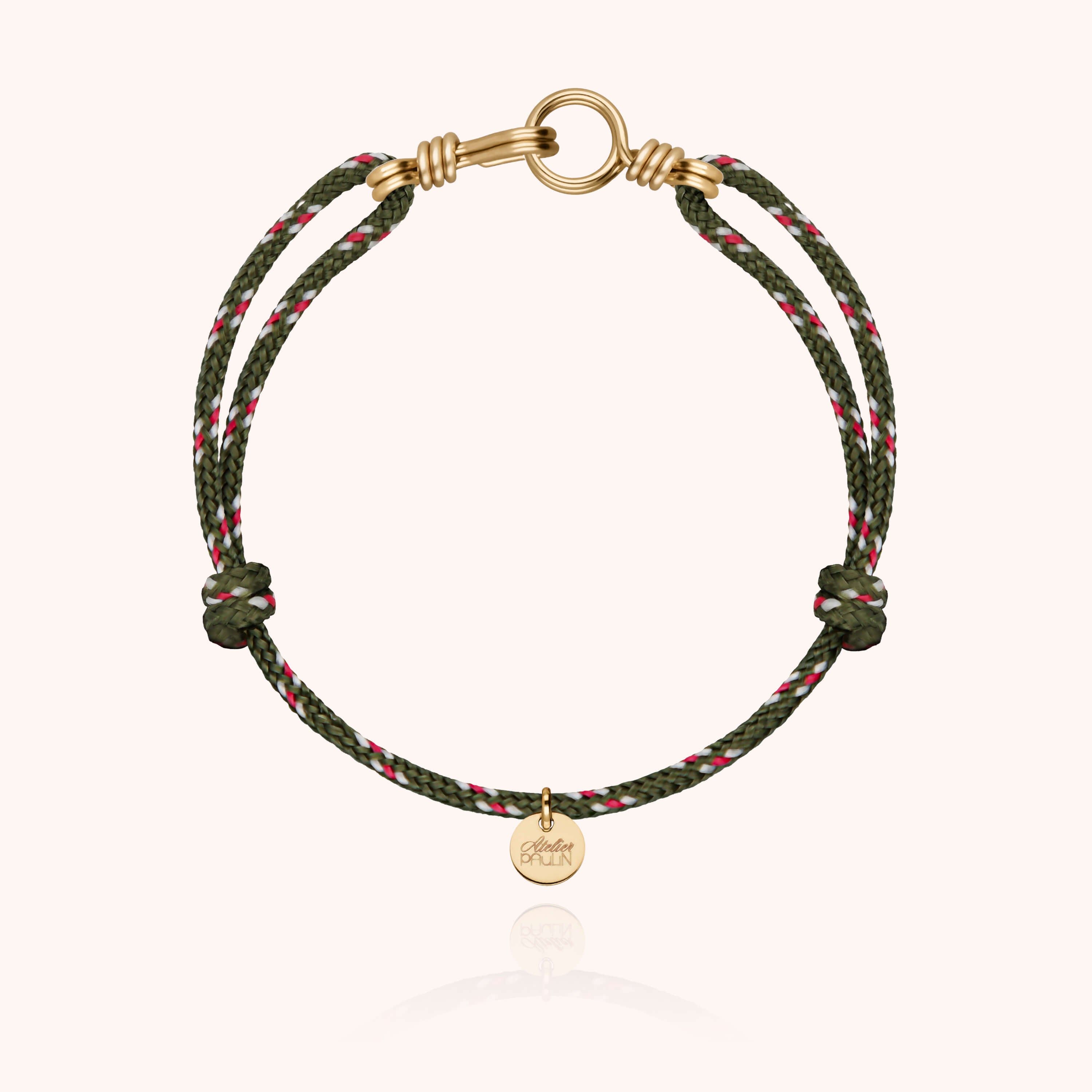 Bracelet cordon masculin discret gold filled 14k quotidien homme Atelier Paulin - or jaune laminé