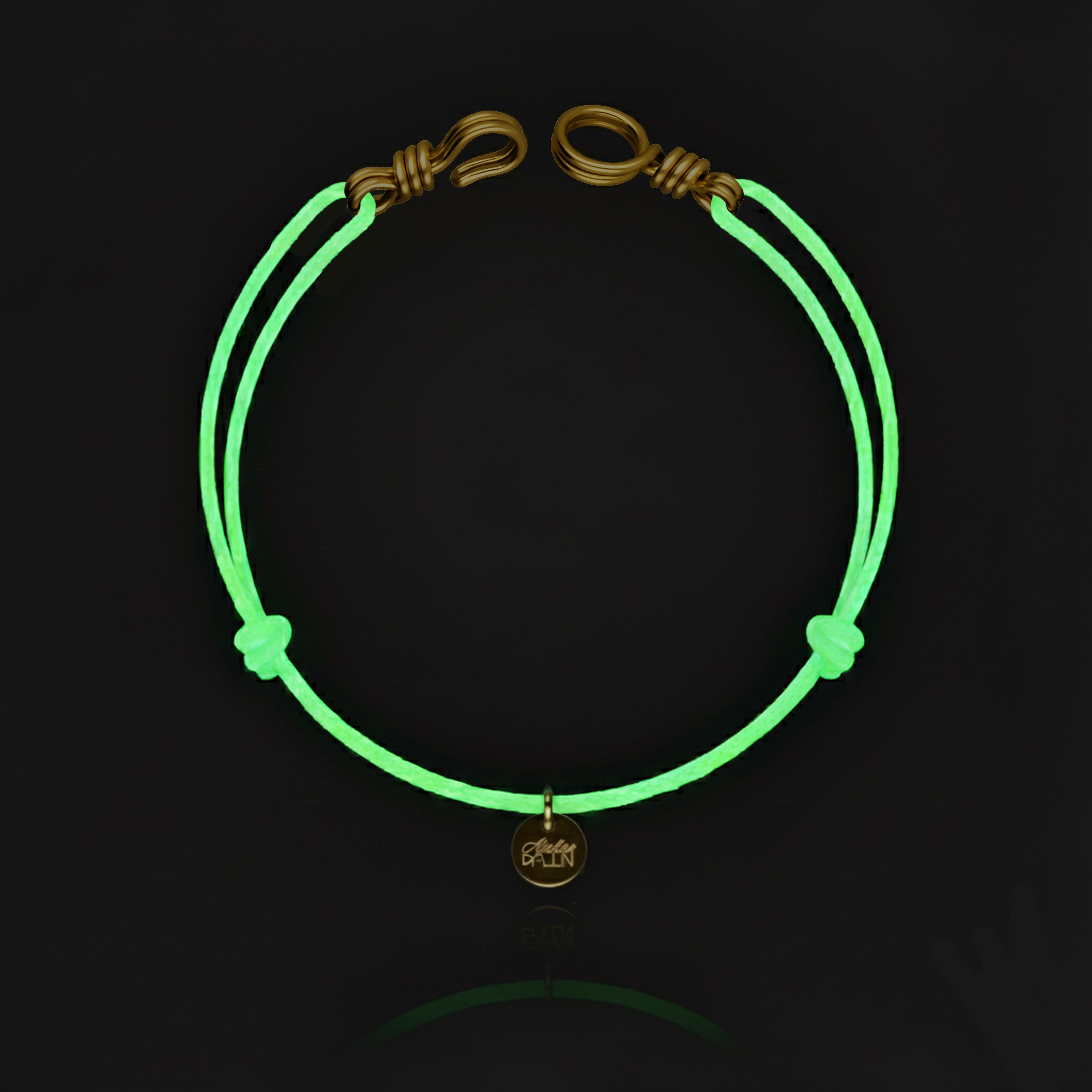 Bracelet Cordon Phosphorescent Attache moi — cadeau de luxe artisanal