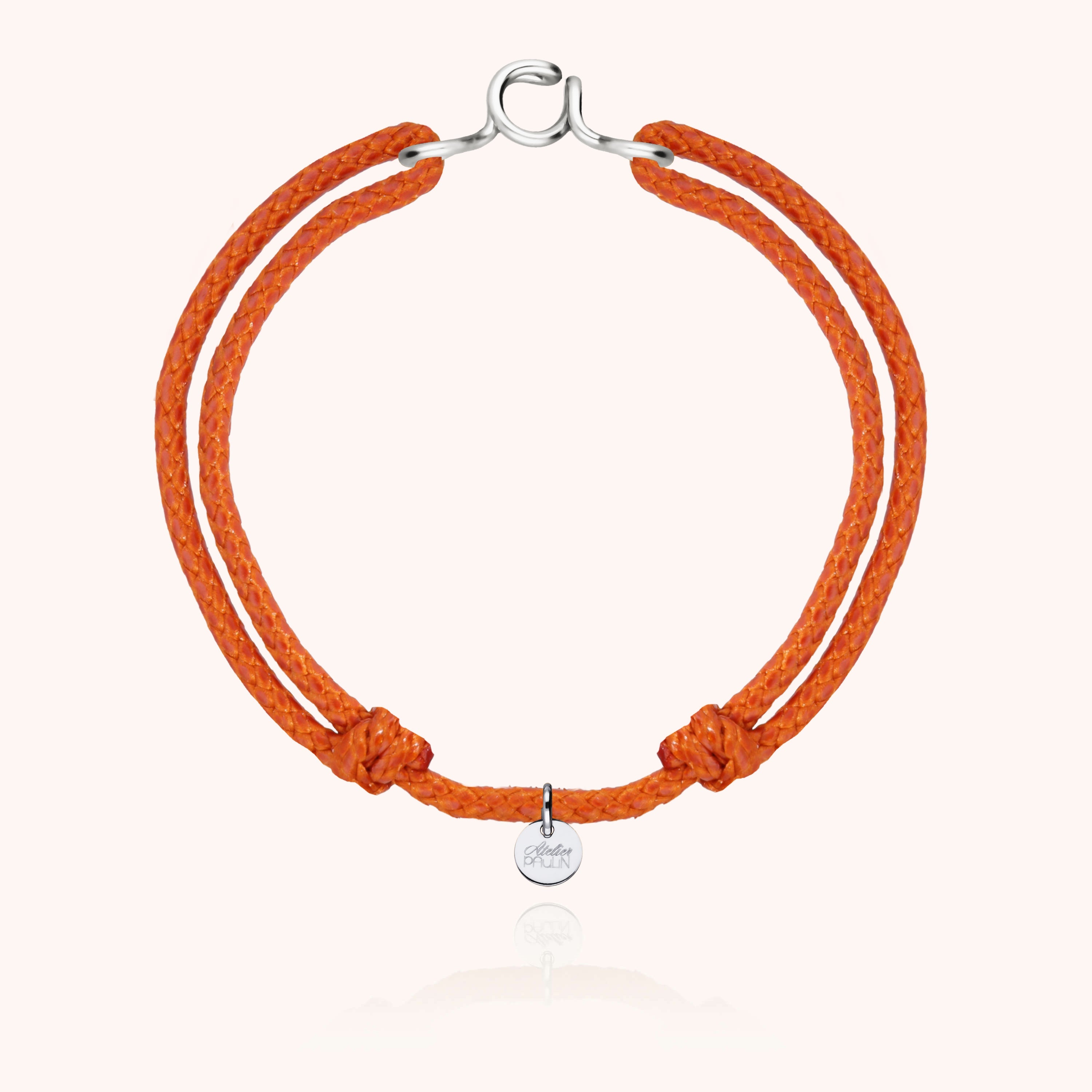 Bracelet Cordon Ciré Initiale Homme initiale — idée cadeau bijou personnalisé