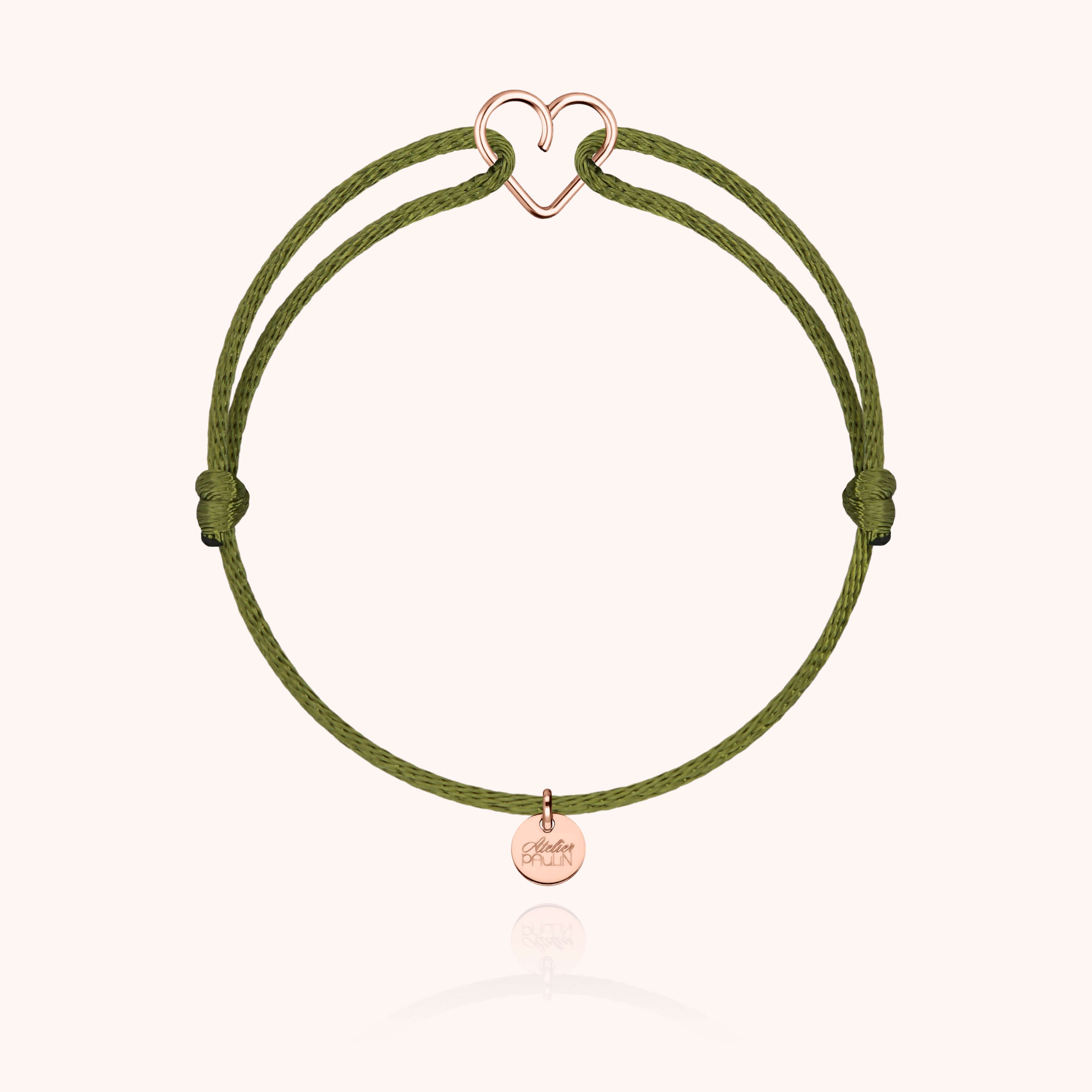 Bracelet cordon raffiné anniversaire Atelier Paulin - or rose 750/1000 - femme