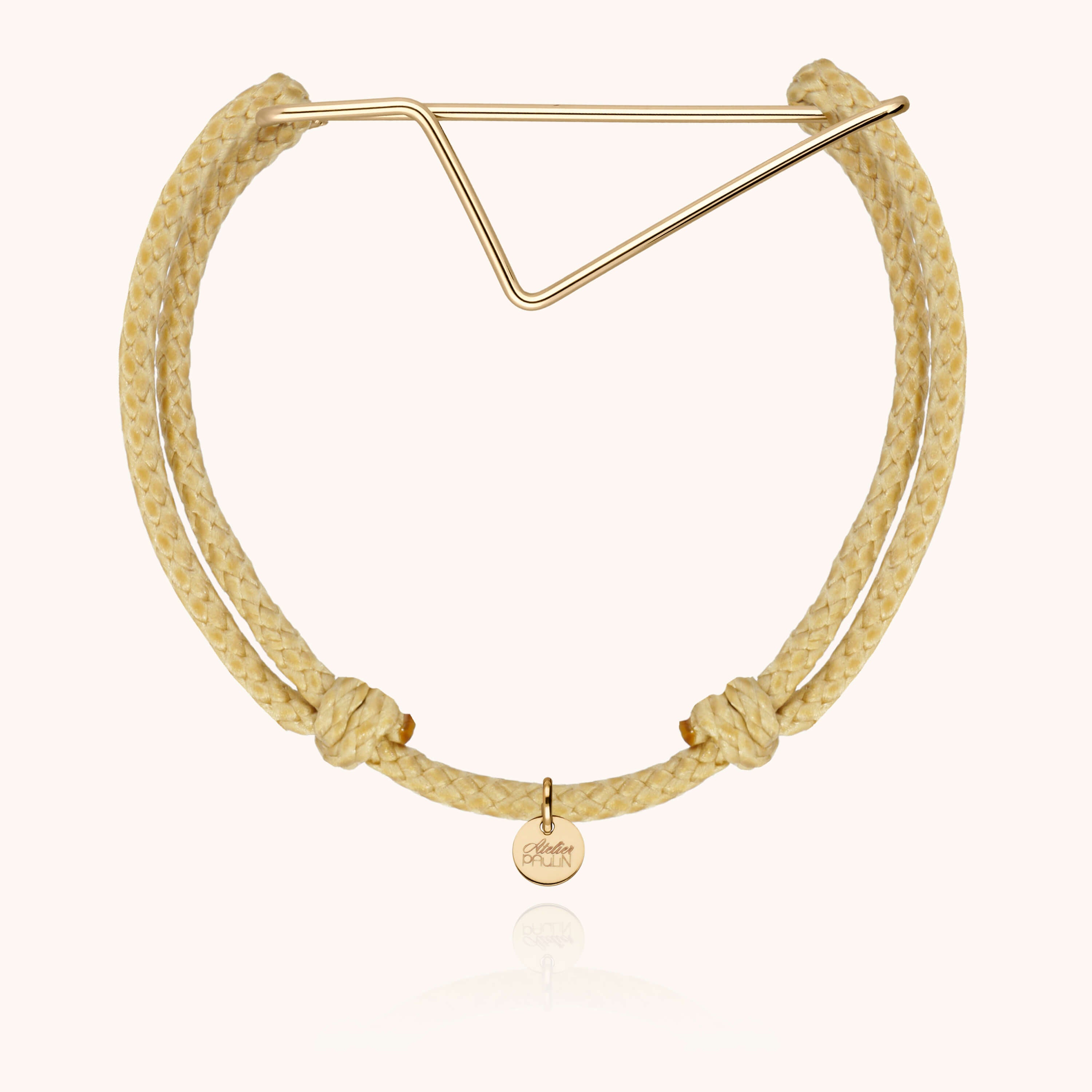 Bracelet Cordon Corsica en or jaune laminé — expédition sécurisée Paris