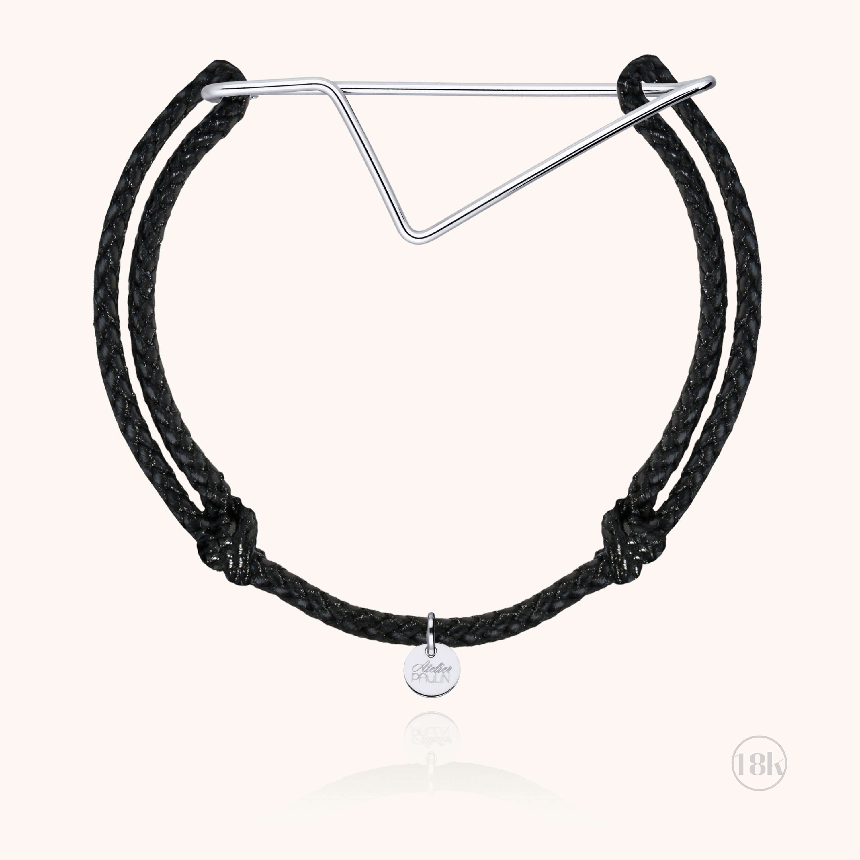 Cord Bracelet Corsica - white gold 750/1000