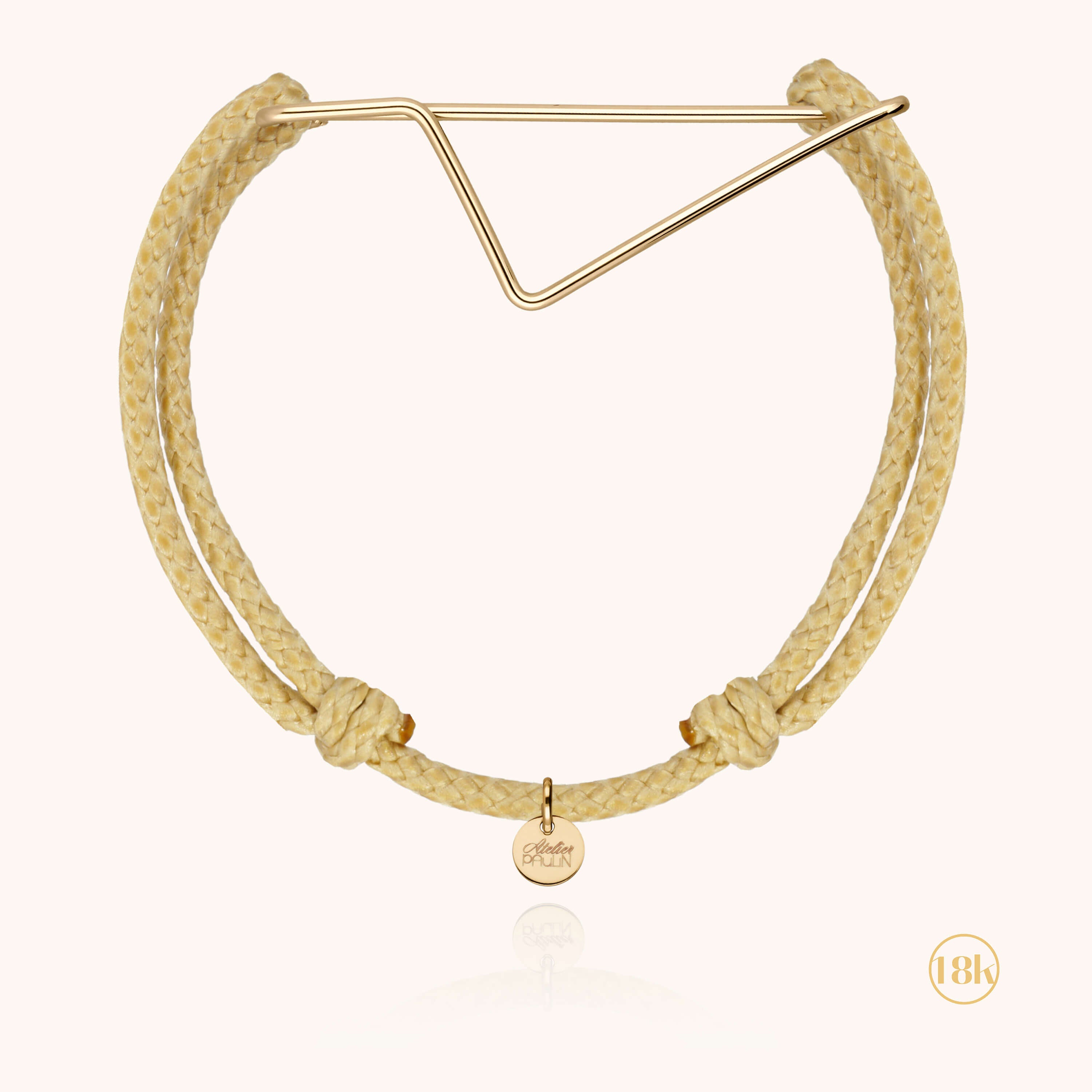 Bracelet Cordon Corsica - or jaune 750/1000