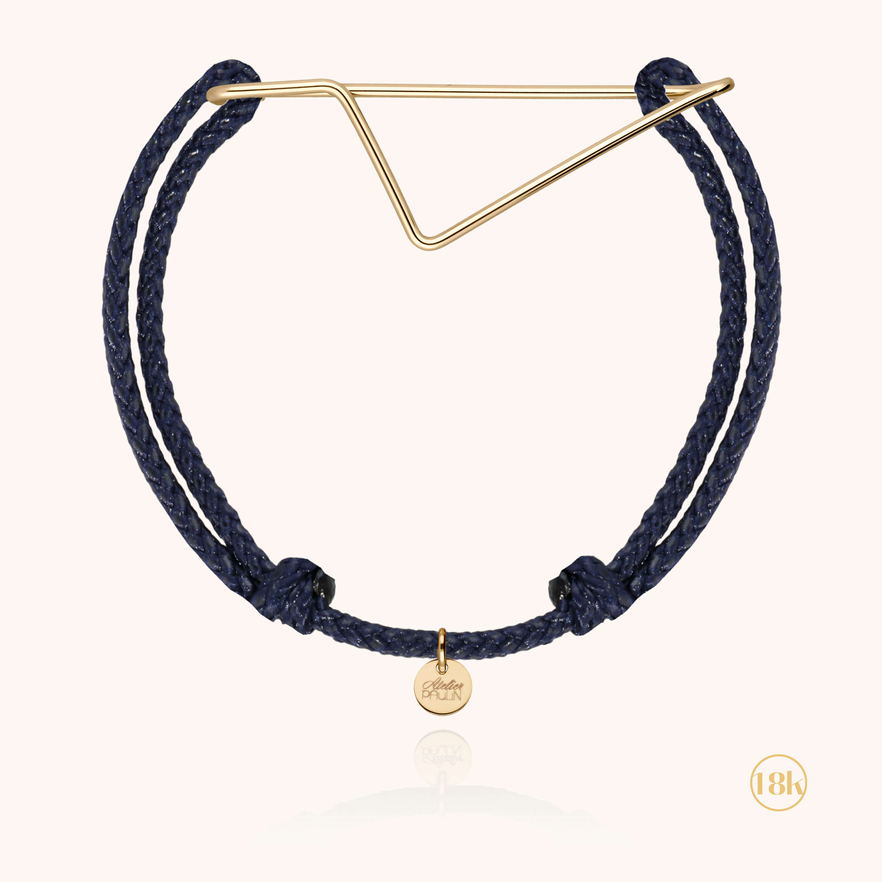 Bracelet Cordon Corsica - or jaune 750/1000