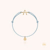 18k yellow gold - light blue 1